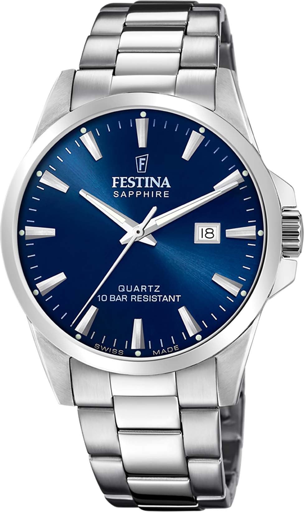 Festina Quarzuhr »Swiss Made, F20024/3«, Armbanduhr, Herrenuhr, Swiss Made