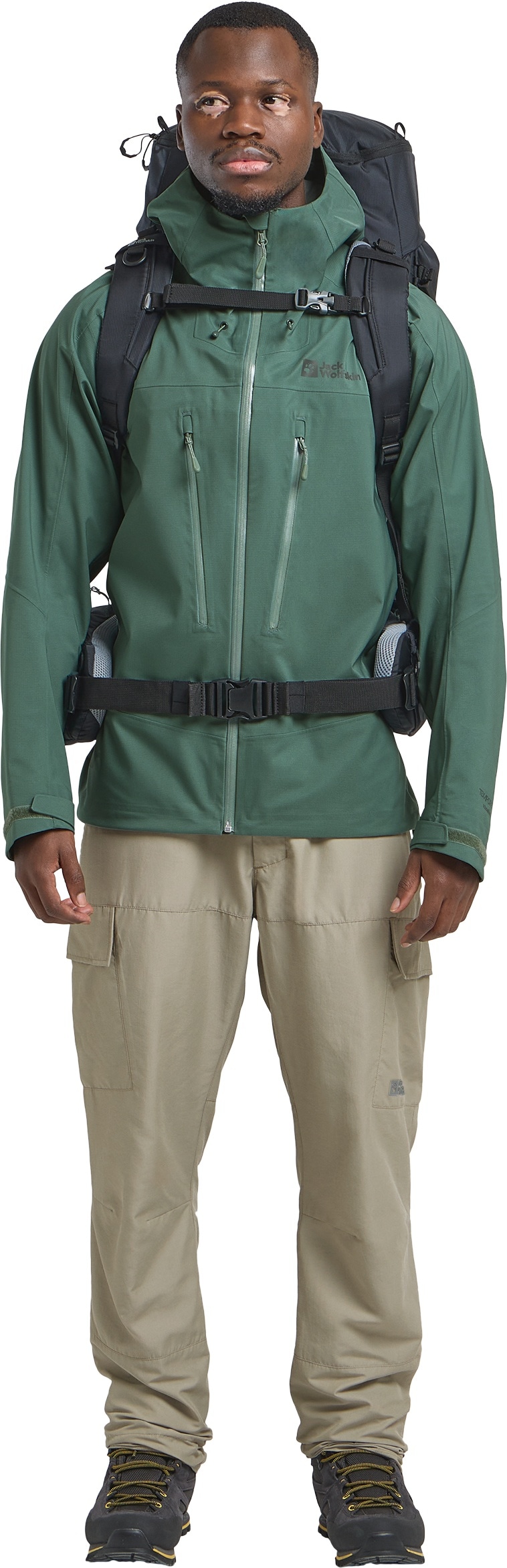 Jack Wolfskin Funktionsjacke »KAMMWEG 3L JKT M«, mit Kapuze