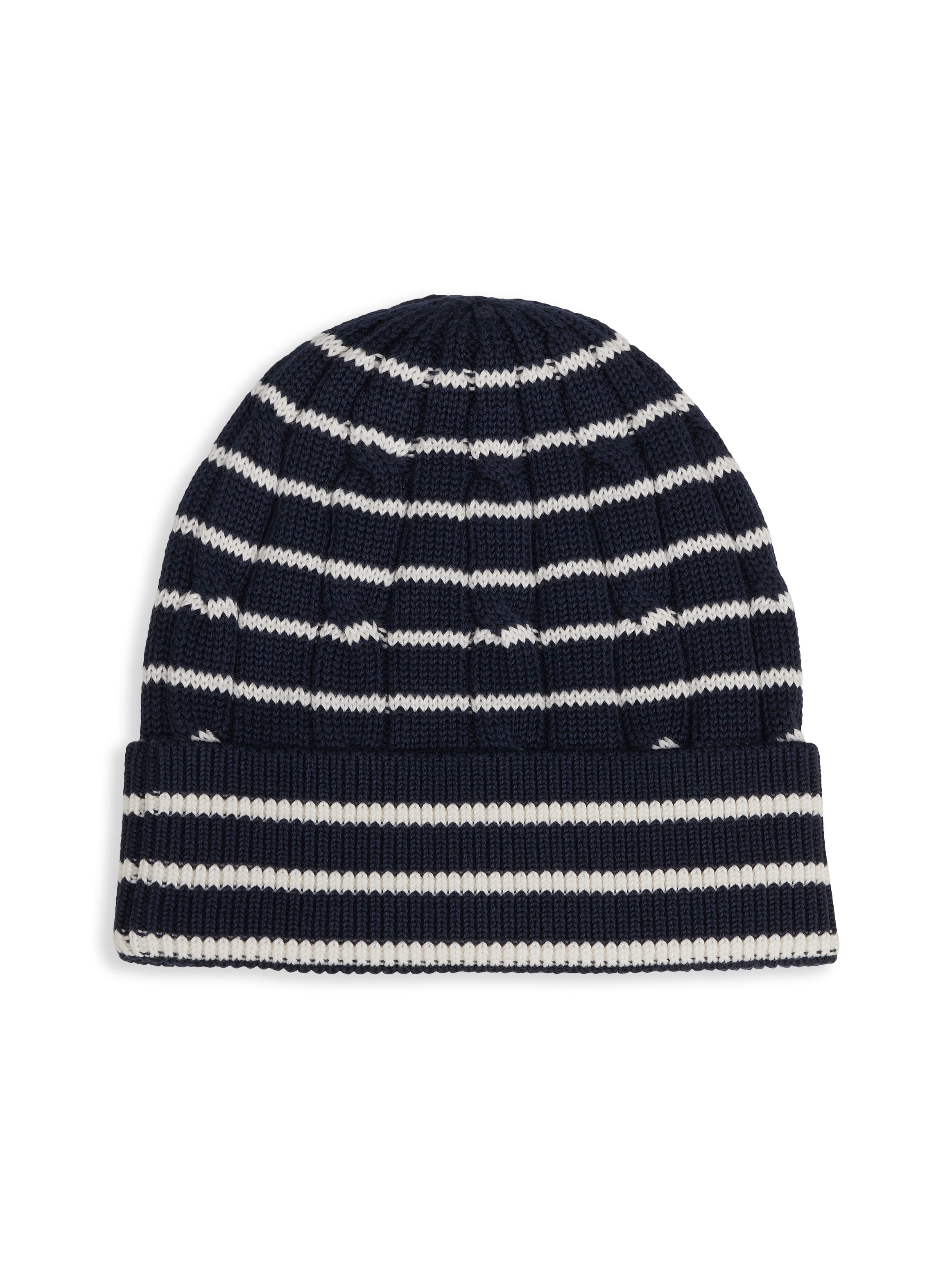 Tommy Hilfiger Beanie »ESSENTIAL CABLE BEANIE« Regular fit mit Markenlogo