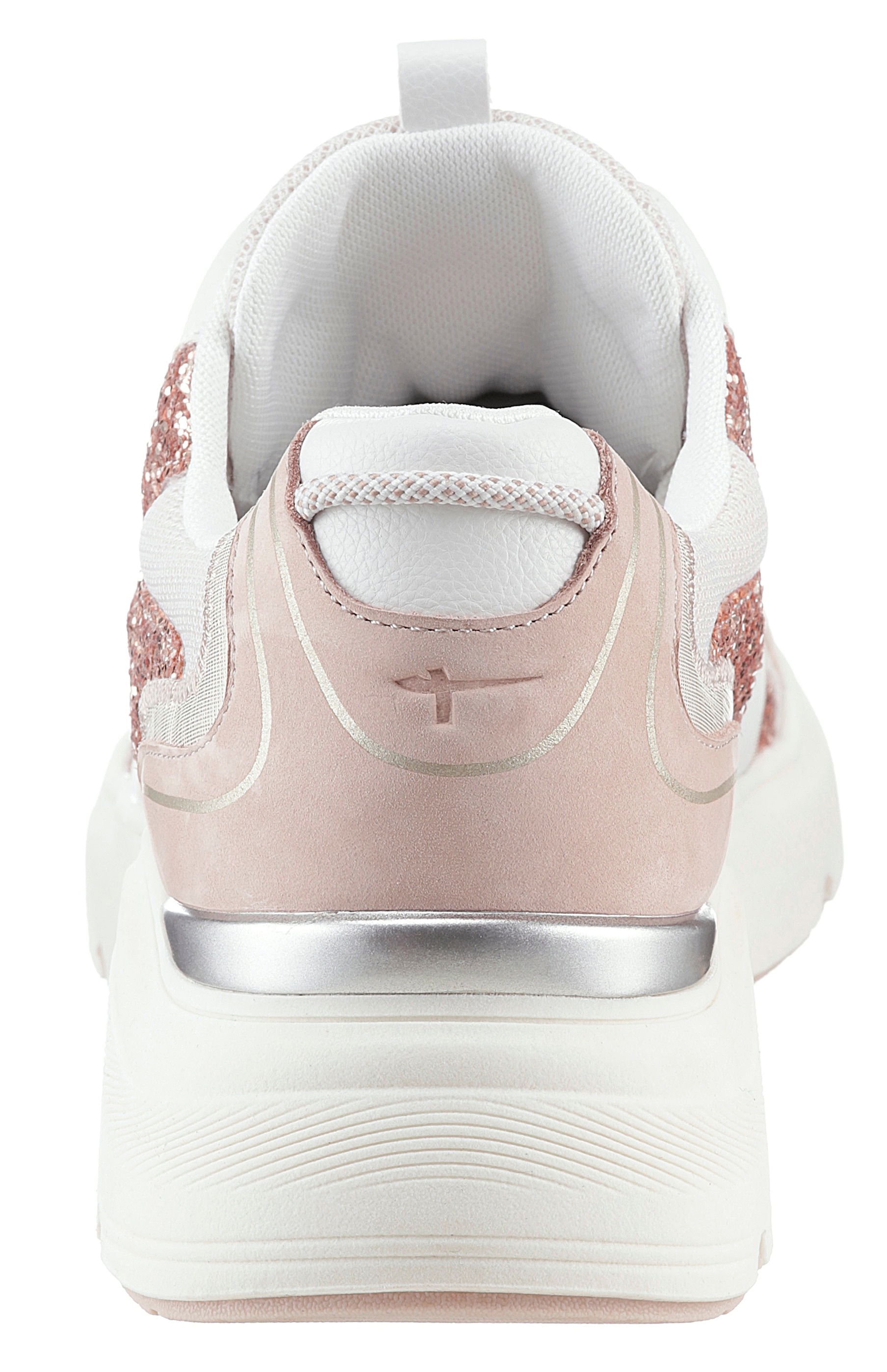 Tamaris Keilsneaker  , Plateau, Freizeitschuh, Schnürschuh mit kontrastfarbenen Details