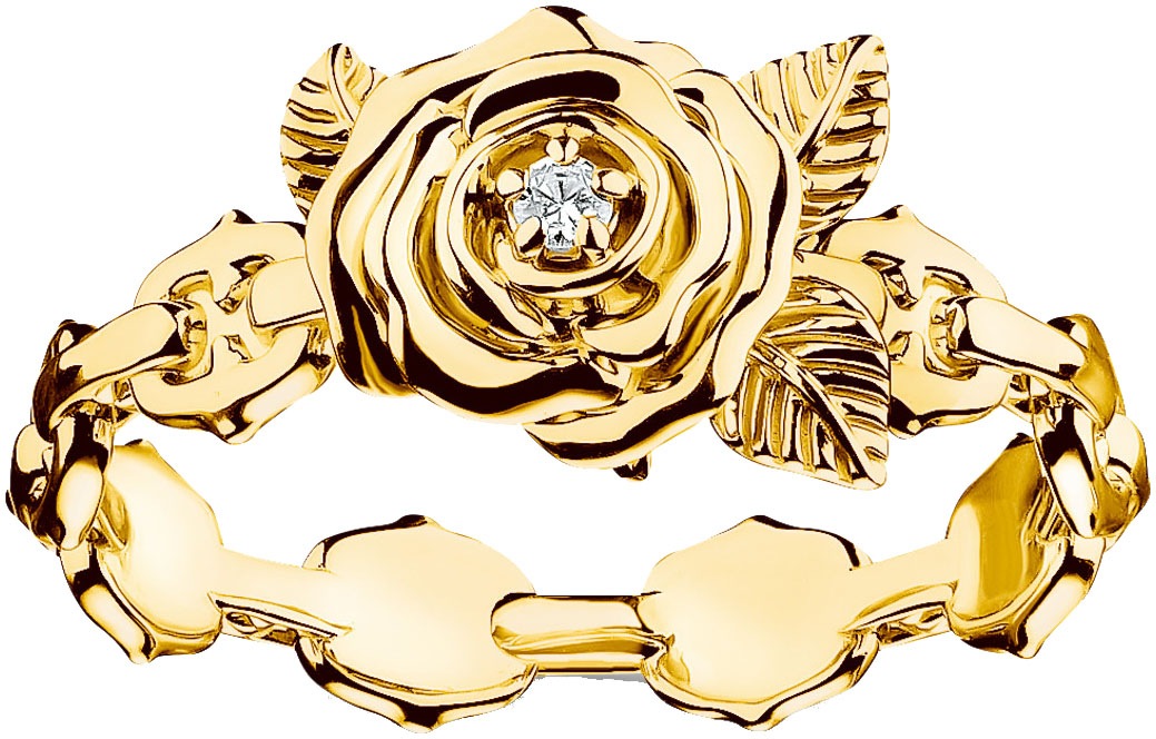 THOMAS SABO Fingerring "Roses Romance" mit Zirkonia (synth.)