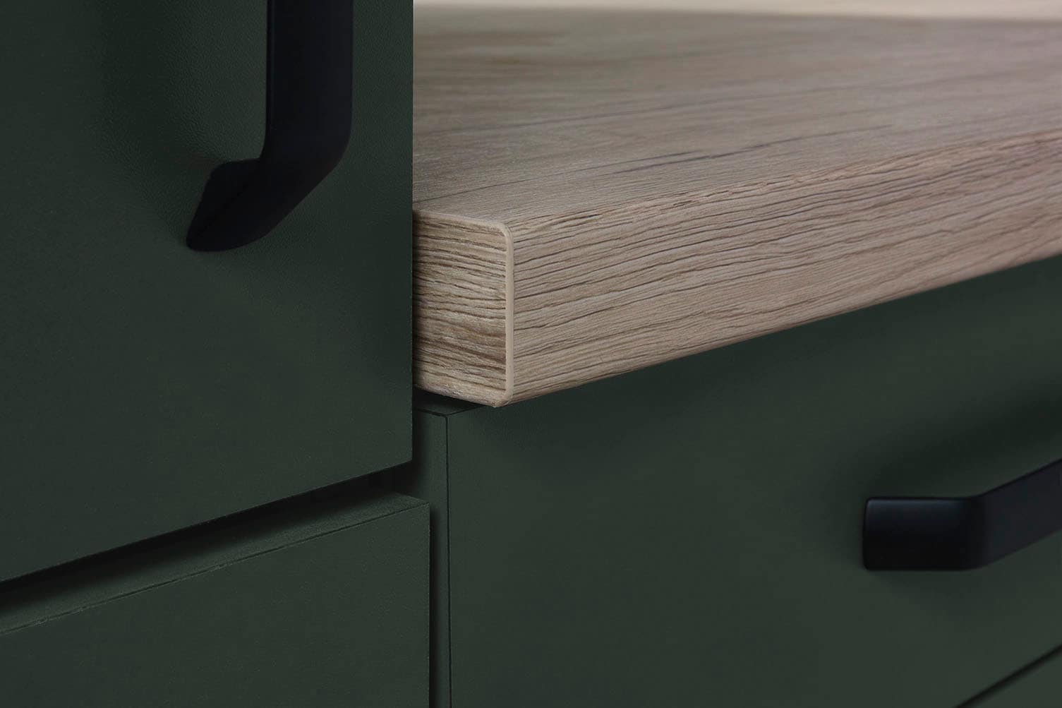 wiho Küchen Küchenzeile »"Simi", wahlweise mit E-Geräten, mit verstellbaren Füßen«, Soft-Close-Funktion in Schubkästen und Auszügen, Breite 220 cm