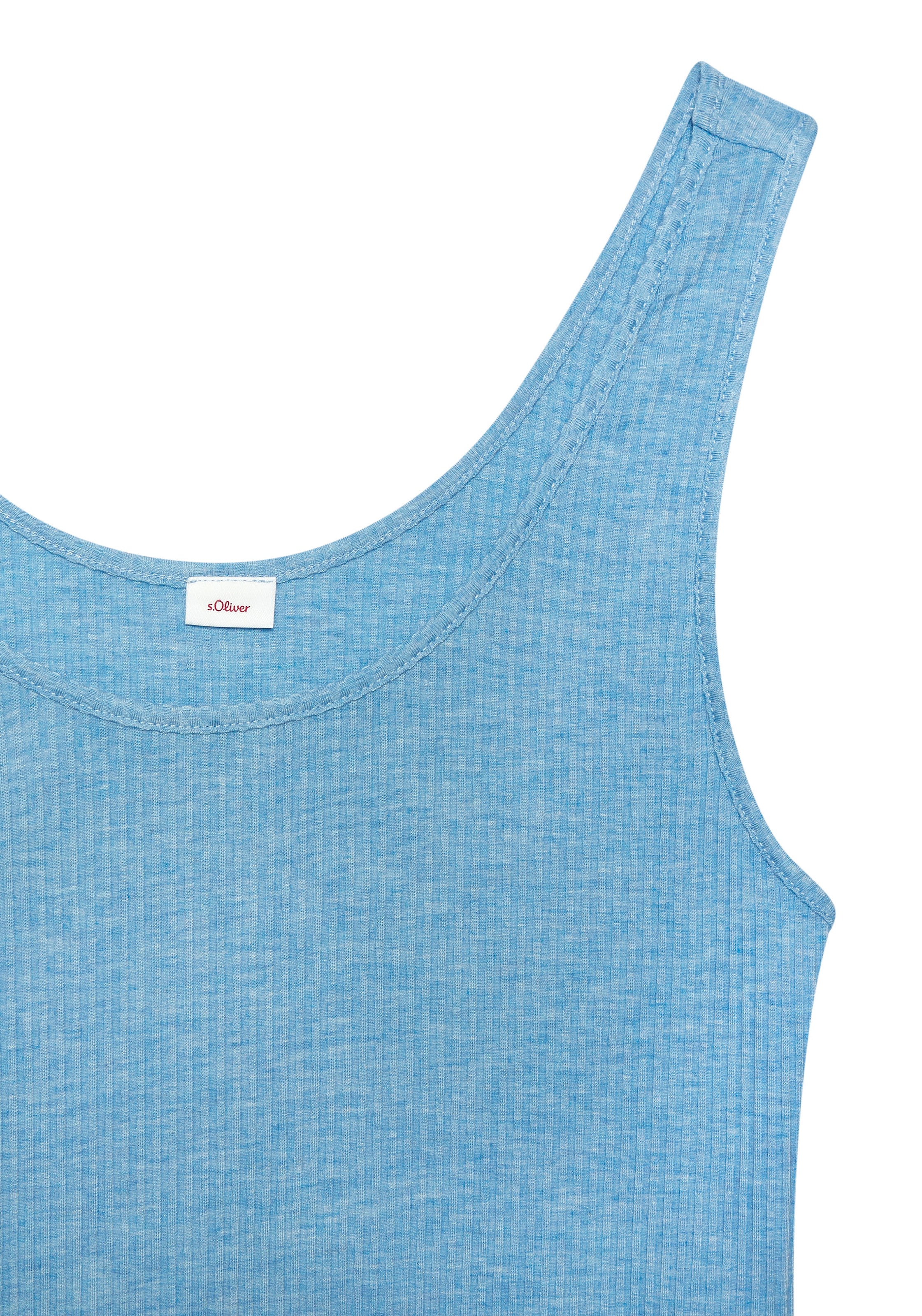 s.Oliver Pyjamaoberteil in elastischer Rippware