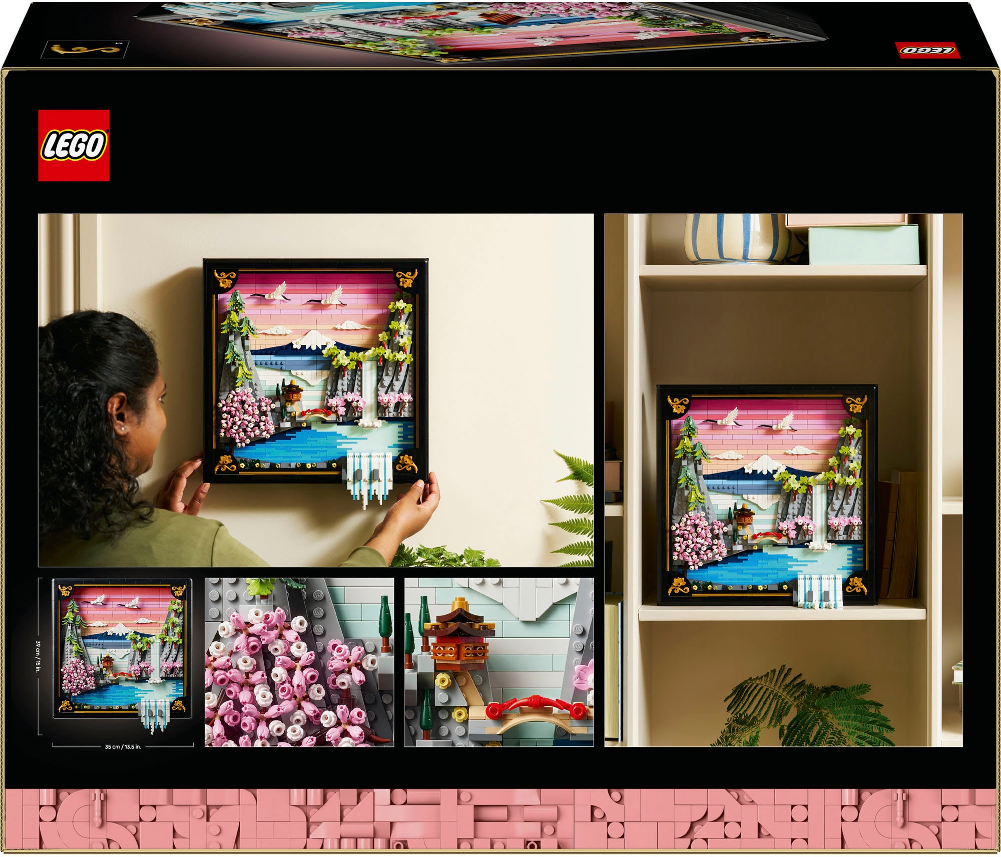 LEGO® Konstruktionsspielsteine »Japanische Kirschblütenlandschaft (31218), LEGO ART« Made in Europe