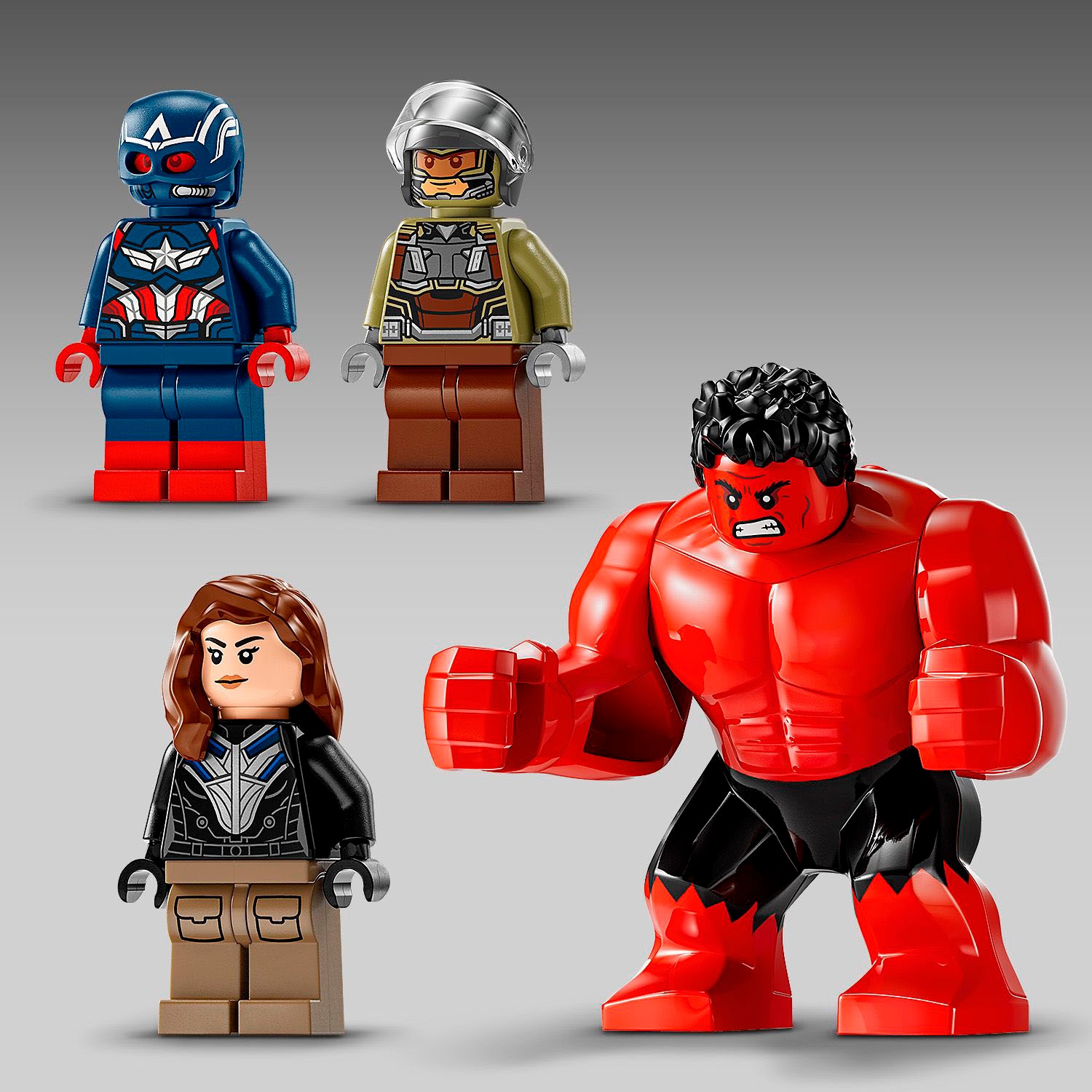 LEGO® Konstruktionsspielsteine »Showdown zwischen Captain America und Red Hulk (76292)«, (223 St.), Made in Europe