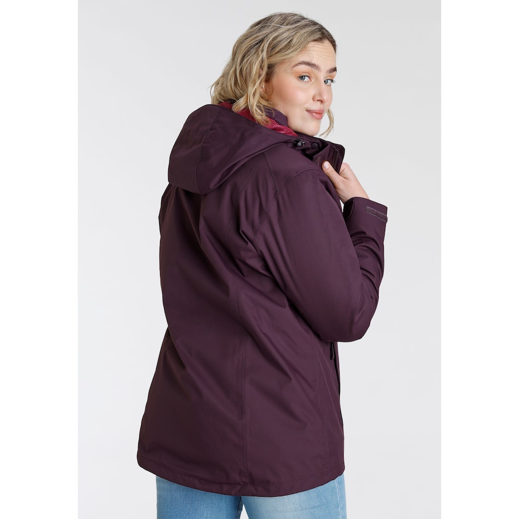 Jack Wolfskin 3-in-1-Funktionsjacke »ROSS ICE JKT«, mit Kapuze