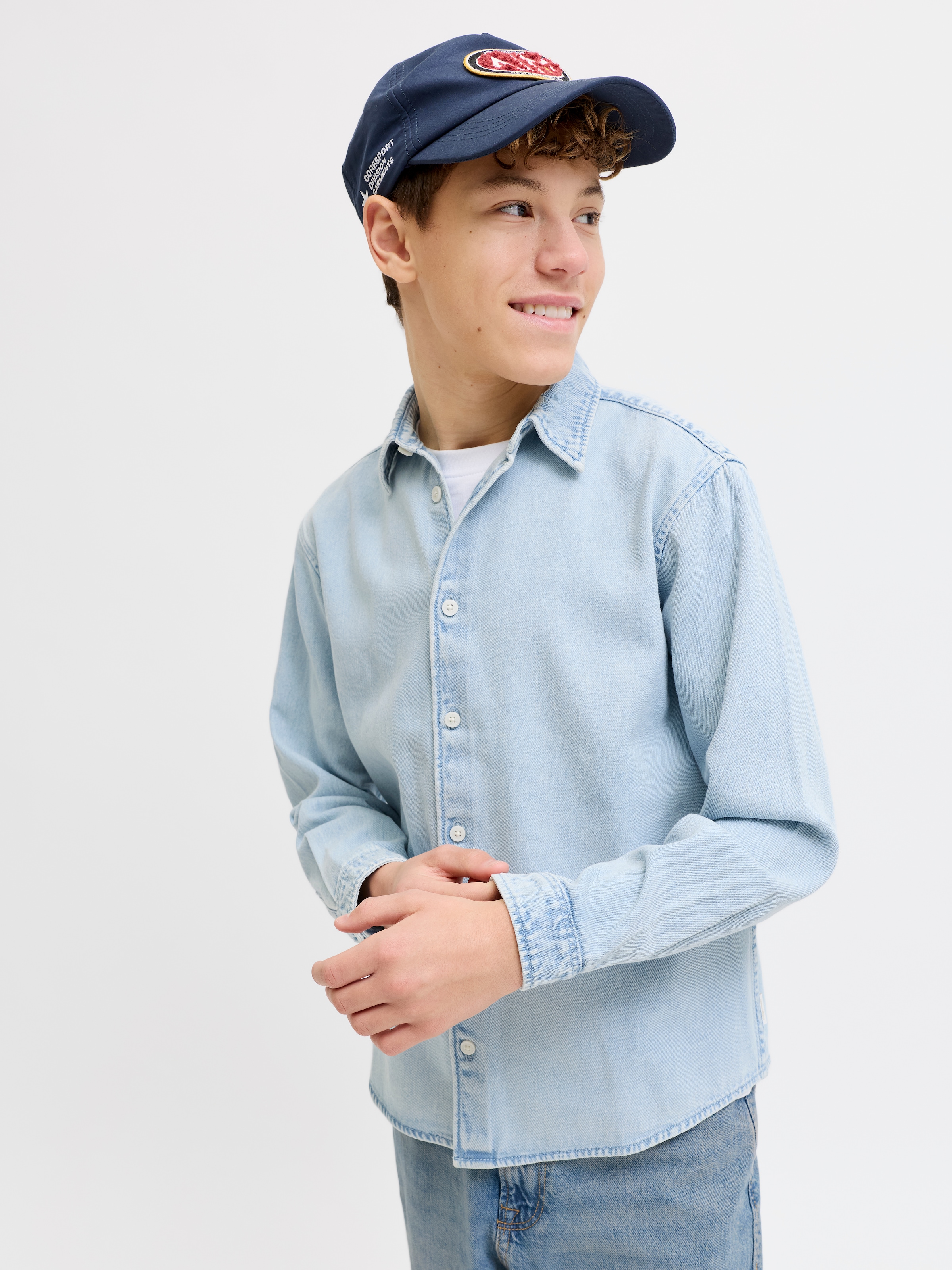 Jack & Jones Junior Langarmhemd »JORNORREBRO DENIM SHIRT LS JNR«