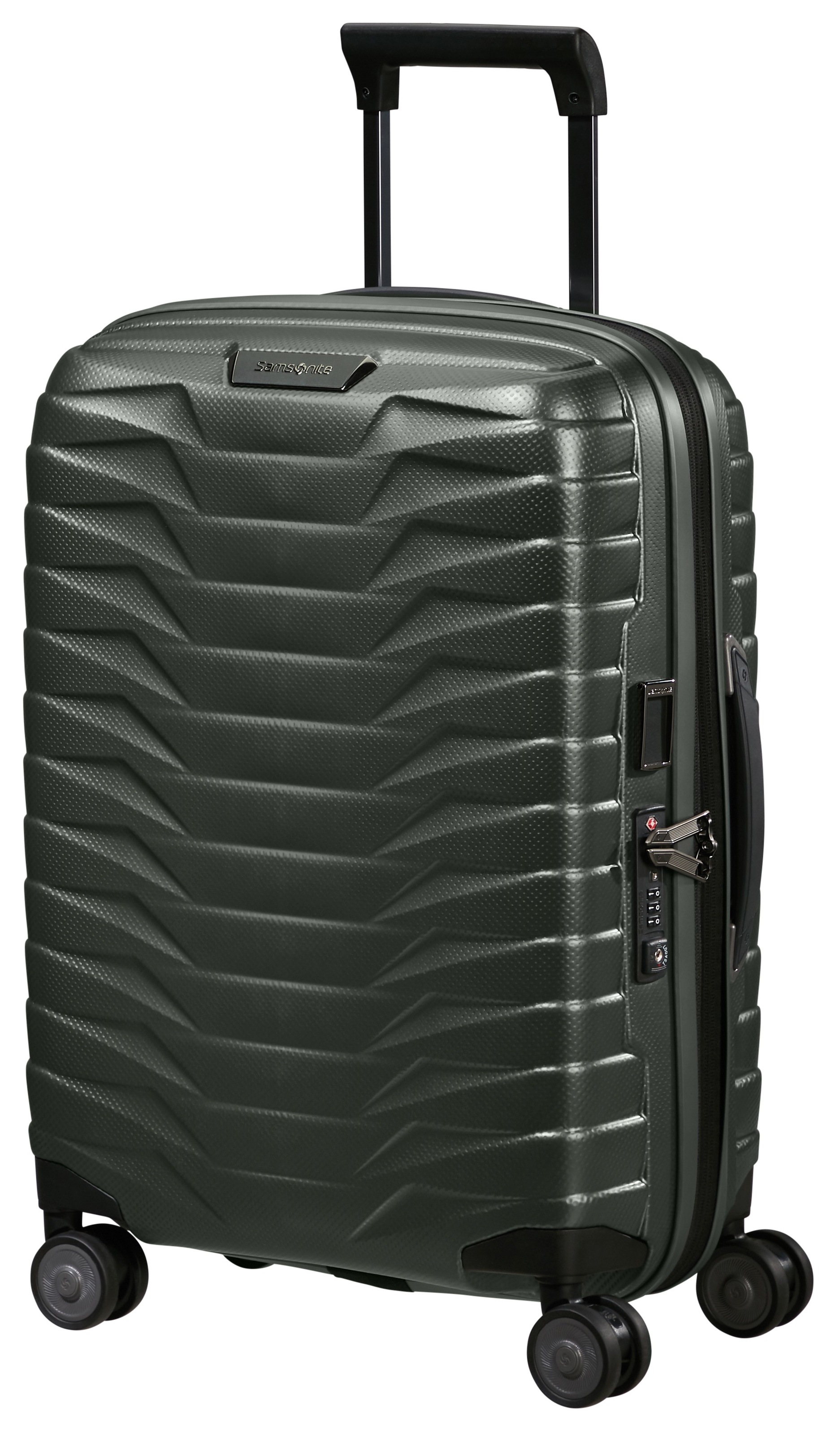 SAMSONITE Handgepäck Trolley PROXIS 55cm erweiterbar matt Climbing Ivy dunkelgrün