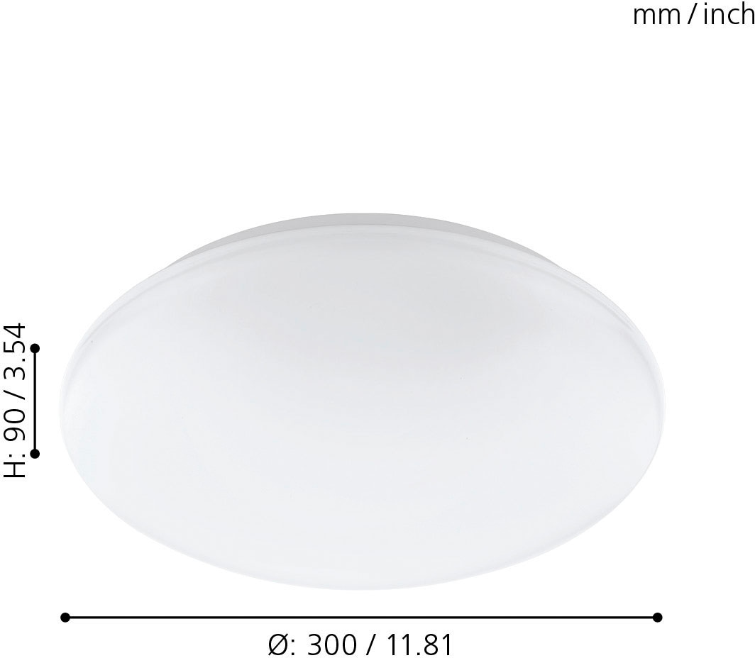 Ø30cm, einstellbar Deckenlampe Weißtöne kaufen online LED EGLO dimmbar, »GIRON-C«, XXL | 3 Deckenleuchte mit Home Jahren Garantie 1 und Farben flammig-flammig, Smart