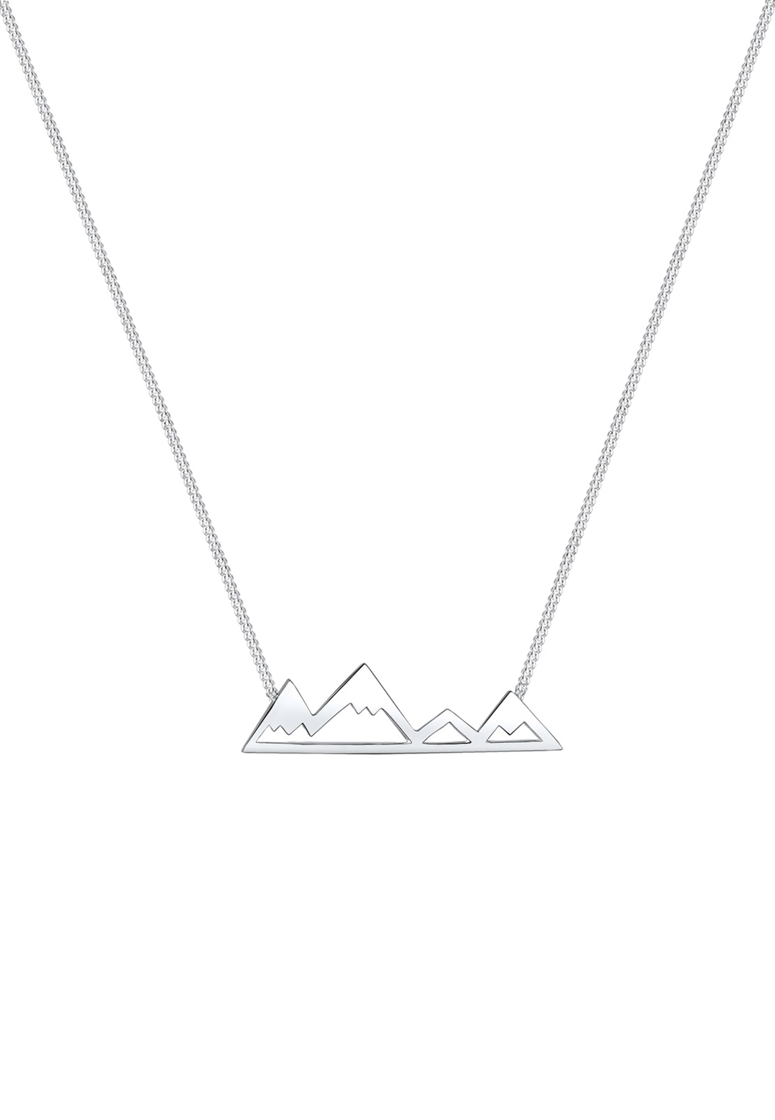 Elli Kette mit Anhänger »Halskette Anhänger Berge Mountain 925 Sterling Silber«