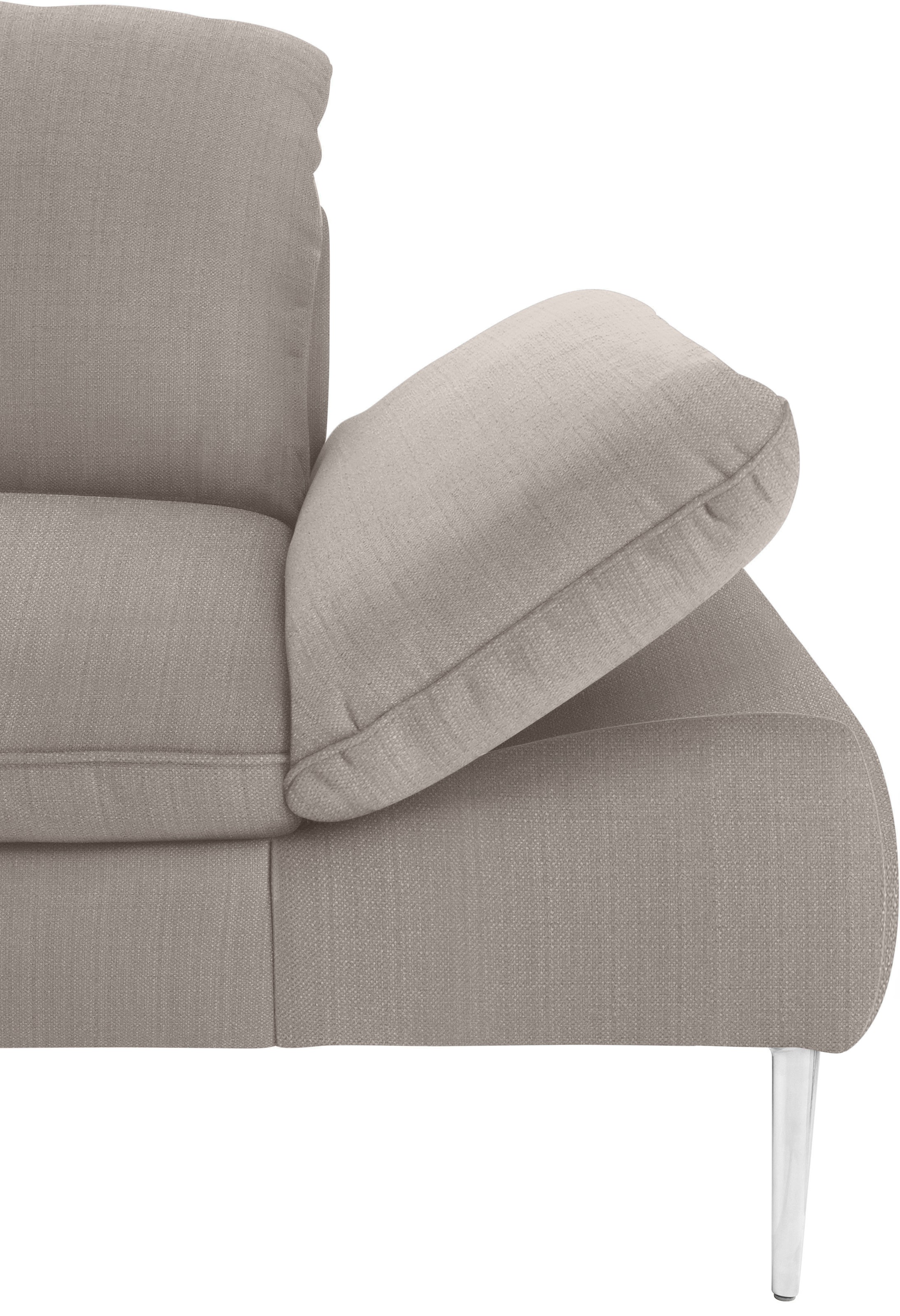 W.SCHILLIG 2,5-Sitzer »enjoy&MORE«, mit Sitztiefenverstellung, Füße Chrom glänzend, Breite 232 cm