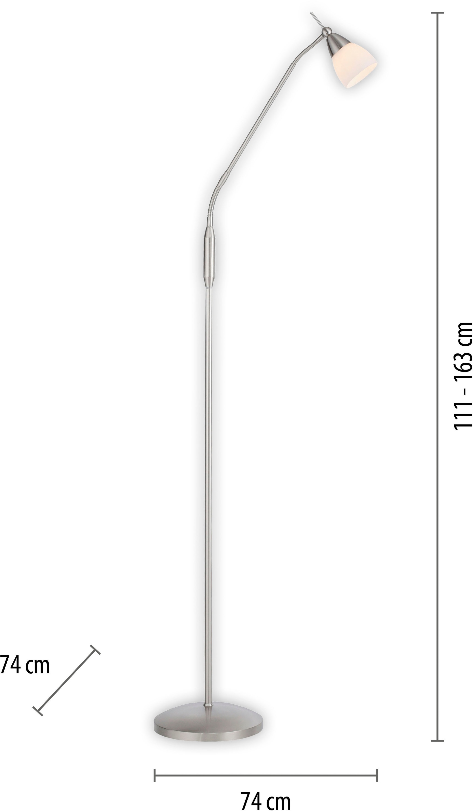 Paul Neuhaus Stehlampe »PINO«, 1 flammig, Leuchtmittel G9 | LED wechselbar