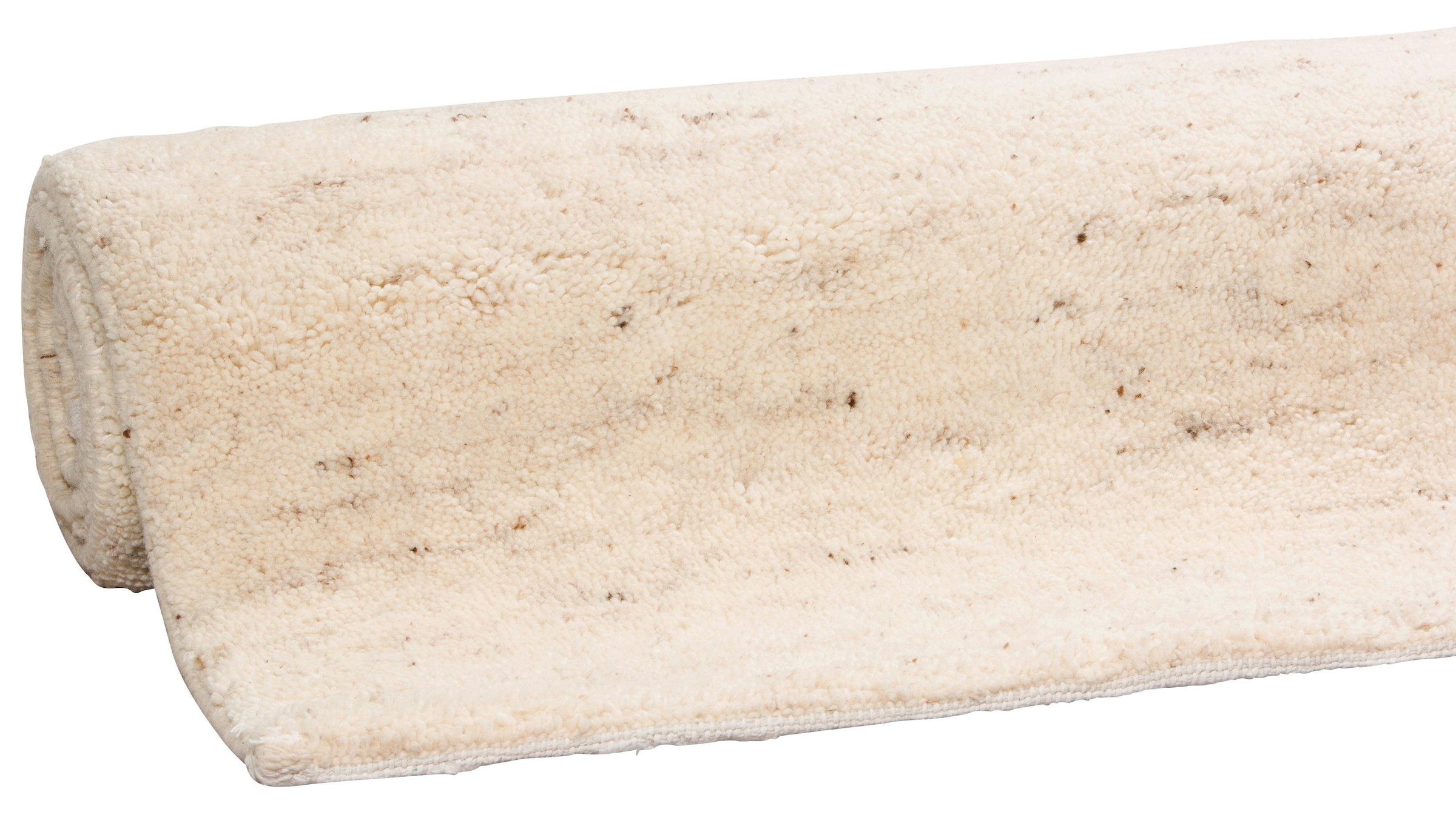 OTTO home Wollteppich »Mohan« rechteckig 25 mm Höhe echter Berber aus Marokko, reine Wolle, Woll-Shaggy, handgeknüpft