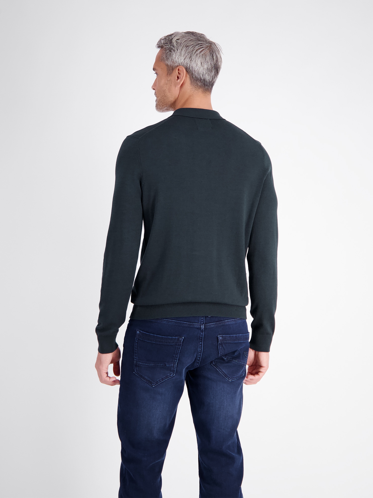 LERROS Langarm-Poloshirt »Flexibles Langarmpolo aus Baumwollmix mit Reißverschluss«