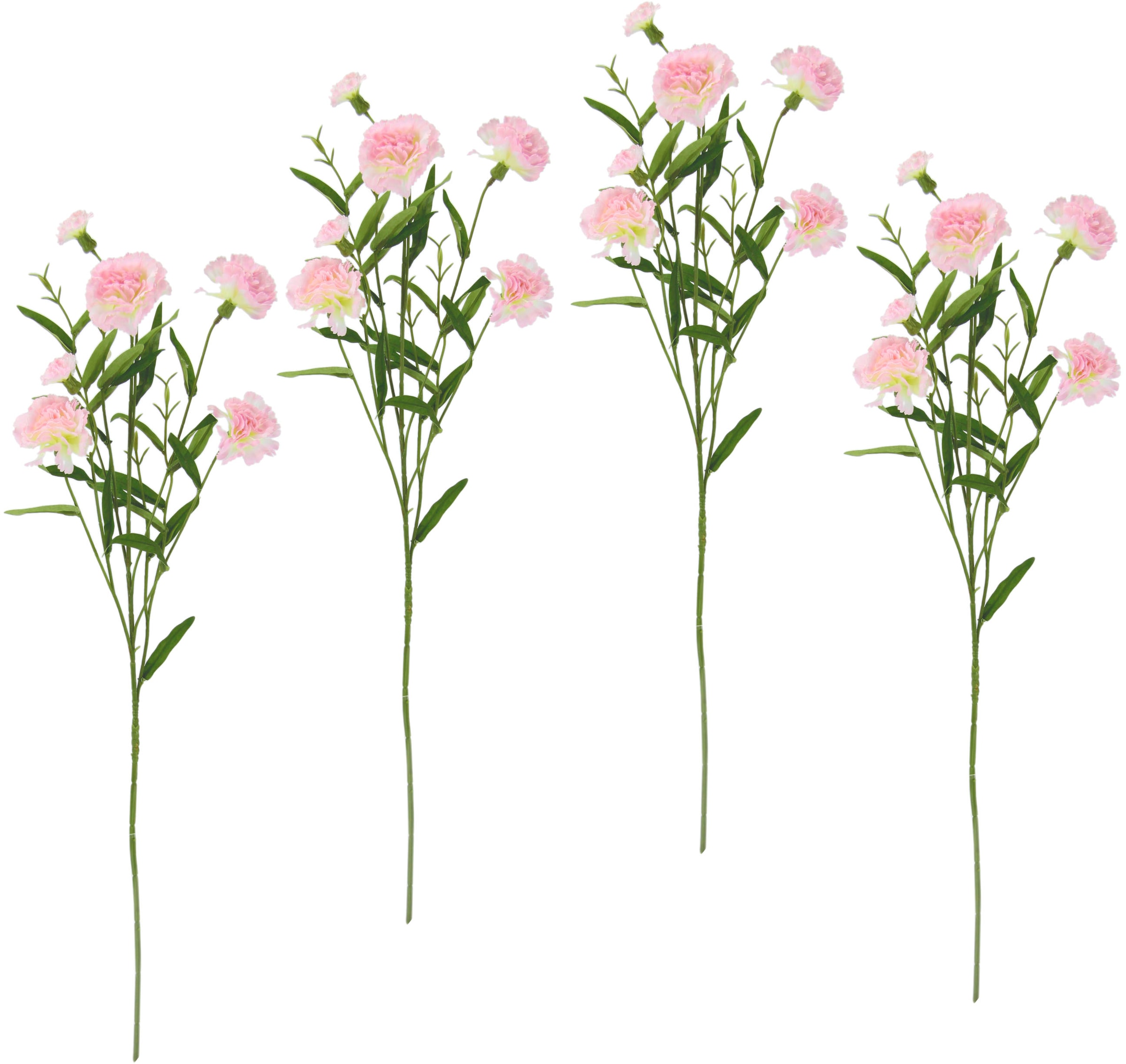I.GE.A. Blumen, auf »Nelke«, künstliche Raten 4er Stielblume Set Kunstblume kaufen