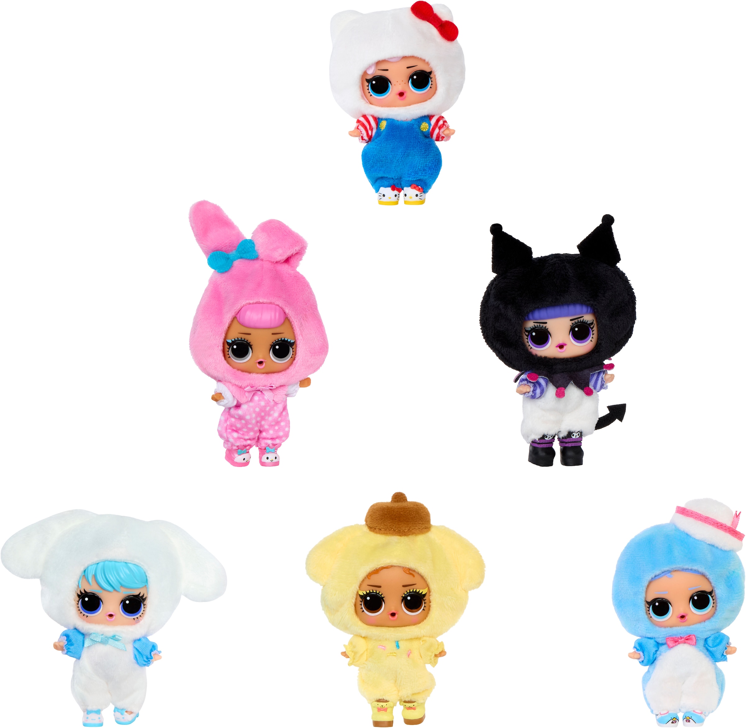 L.O.L. SURPRISE! Plüschanhänger »L.O.L. Surprise Loves Hello Kitty Reversible Plush Surprise Asst« Sortierte Lieferung - Abbildungen dienen als Beispiele!