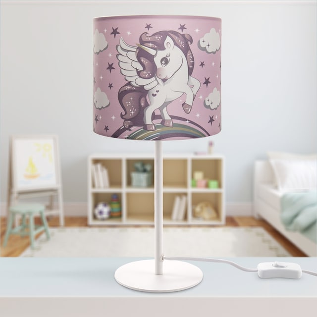 Paco Home Tischleuchte »Cosmo 213«, 1 flammig-flammig, Kinderlampe LED  Kinderzimmer, Einhorn Lampe, Mädchen Tischleuchte E14 online kaufen | mit 3  Jahren XXL Garantie