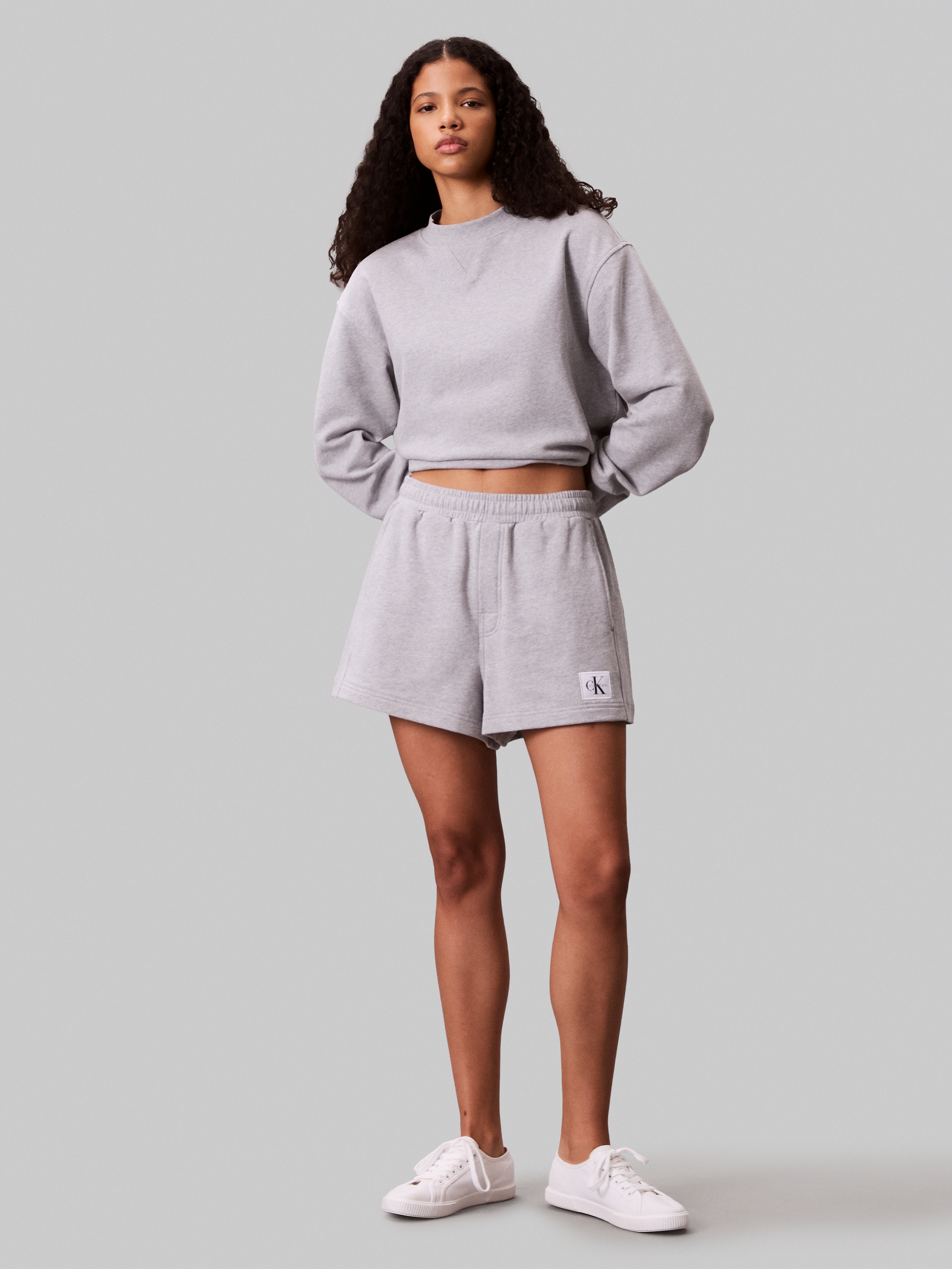 Calvin Klein Jeans Sweatshorts »A - FRNCH TRRY BDG L«, Mit elastischem Bund