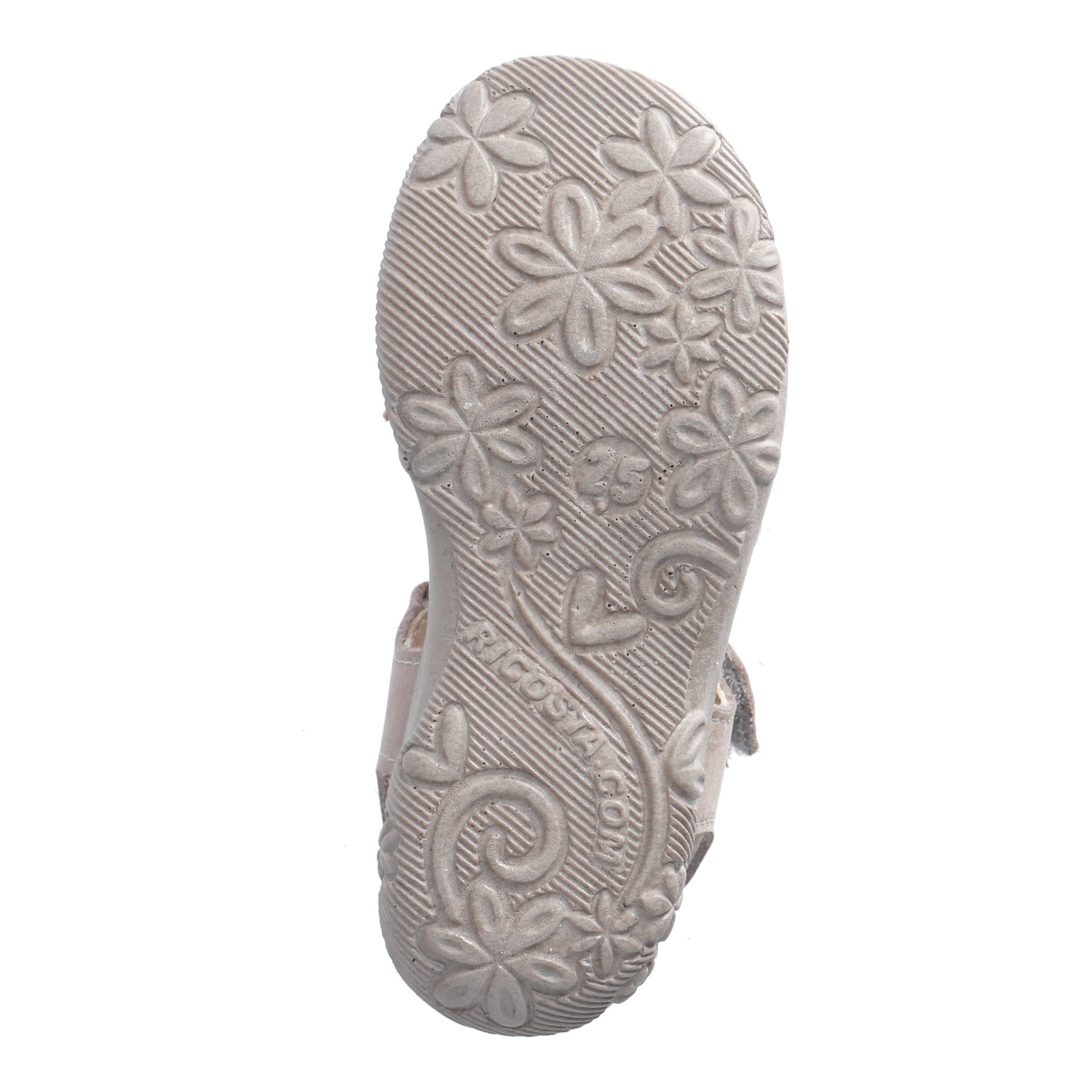 Ricosta Sandale »Mirella«  Klettschuh mit Verzierung, Größenschablone zum Download