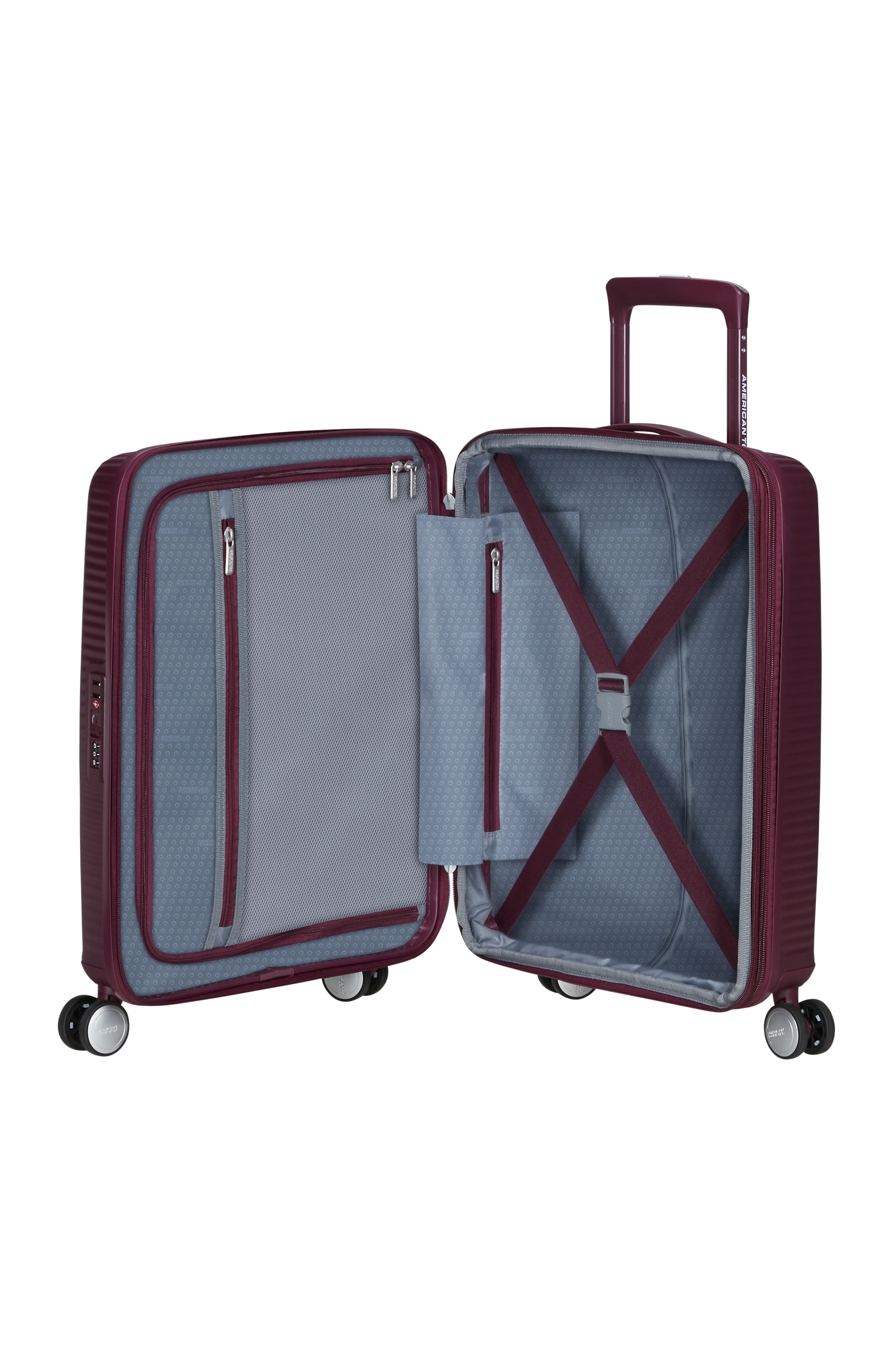 American Tourister® Hartschalen-Trolley »SOUNDBOX, in verschiedenen Farben und Größen« 35,5 l 4 Rollen Reisekoffer Trolley Aufgabegepäck TSA-Zahlenschloss Volumenerweiterung