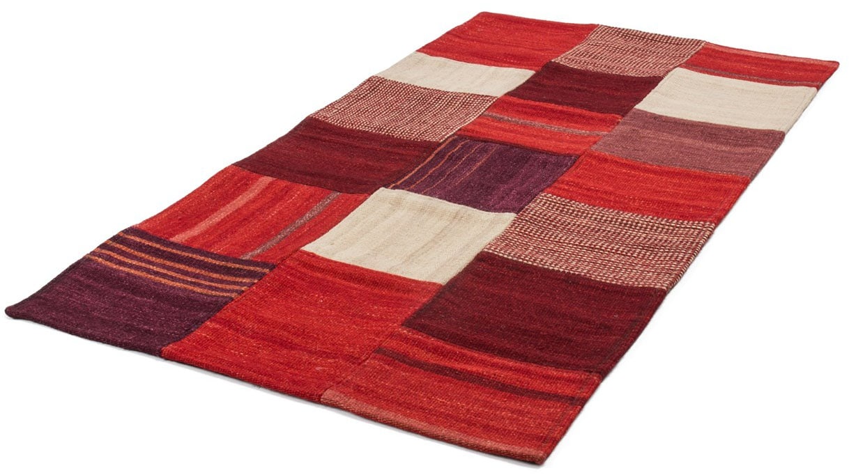 Kayoom Teppich »Radical 230«, rechteckig, 15 mm Höhe, Handgewebter Jacquard-Kilim, hochwertige Materialmischung