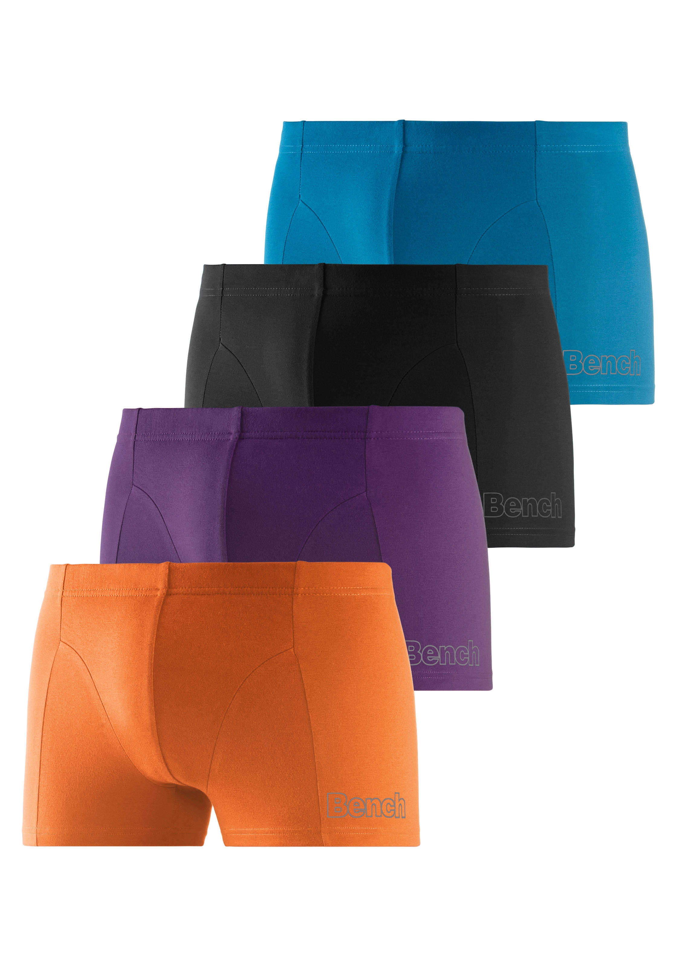 Bench. Boxer »Boxershorts für Herren«, (Dose, 4 St.), Unterhosen in der Dose mit kleinem Logodruck auf dem Bein