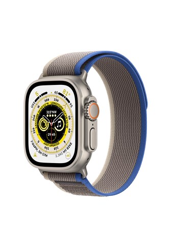 Apple Smartwatch »Ultra, GPS + Cellular, Titan, 49 mm mit Trailarmband, M/L«, (Watch OS) kaufen