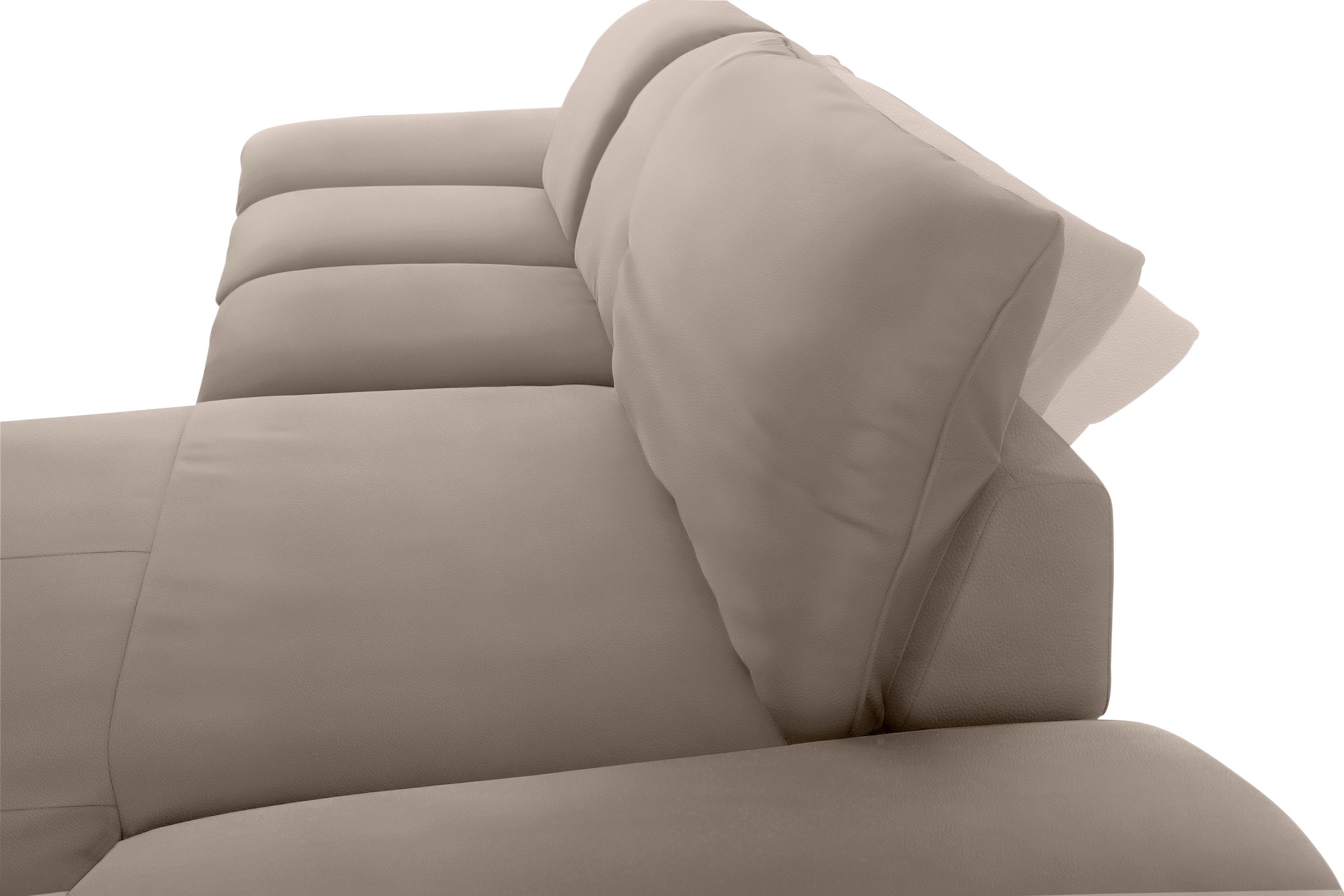 W.SCHILLIG Ecksofa »enjoy&MORE, Designsofa, elegant und bequem, L-Form«, mit Sitztiefenverstellung, Füße silber matt, Breite 310 cm