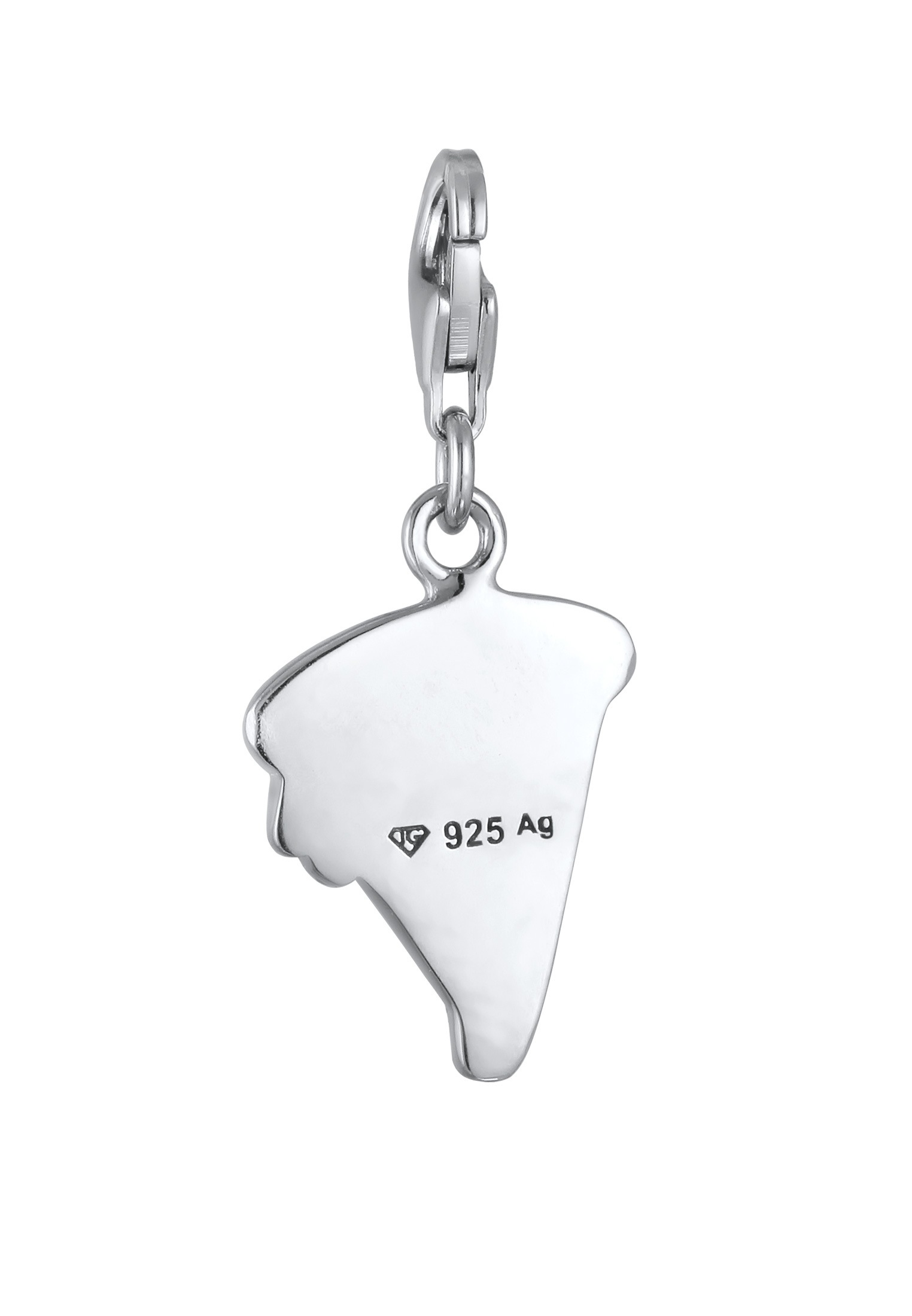 Elli Charm-Einhänger »Charm Emoij Pizza Emaille 925 Sterling Silber«