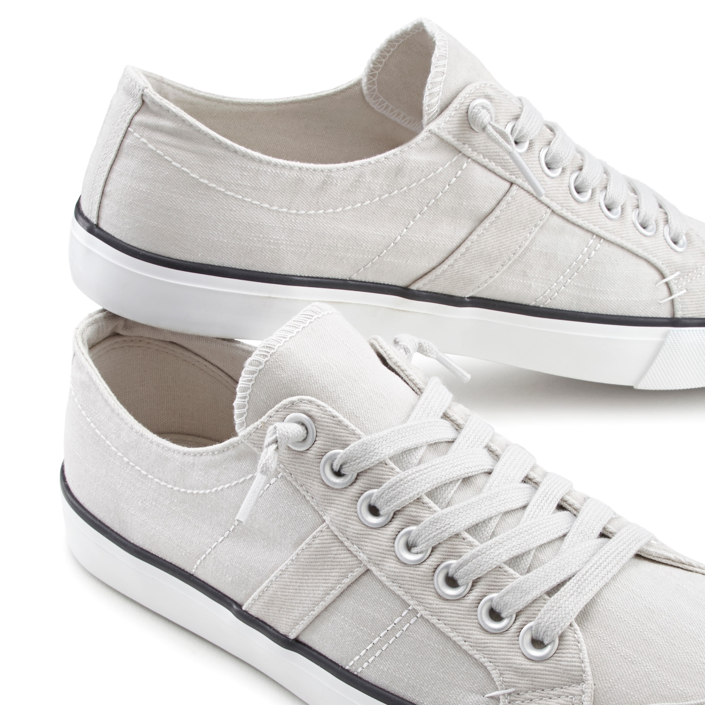 AUTHENTIC LE JOGGER Sneaker »Schnürhalbschuh«, Schnürschuh, Halbschuhe, Freizeitschuhe, Slipper aus Canvas VEGAN