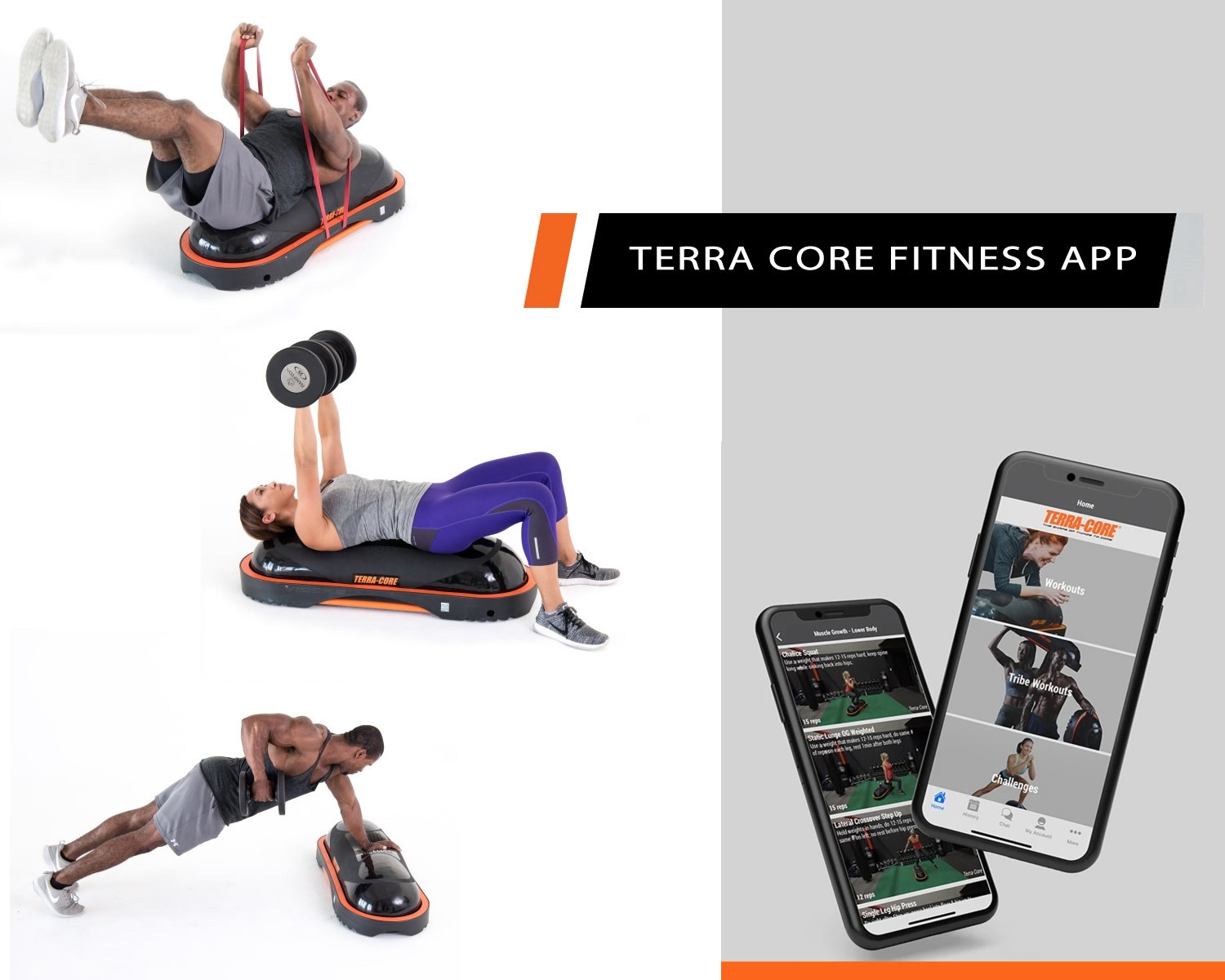 Terra Core Balancetrainer »Terra Core«, bei Stepp Workout Universelle Luftpumpe), (mit und Board Bench, Balance