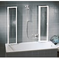 Schulte Badewannenaufsatz »Komfort«, Montage zum Kleben oder Bohren, nach Gebrauch flach an die Wand klappbar, BxTxH: 100x80x140 cm