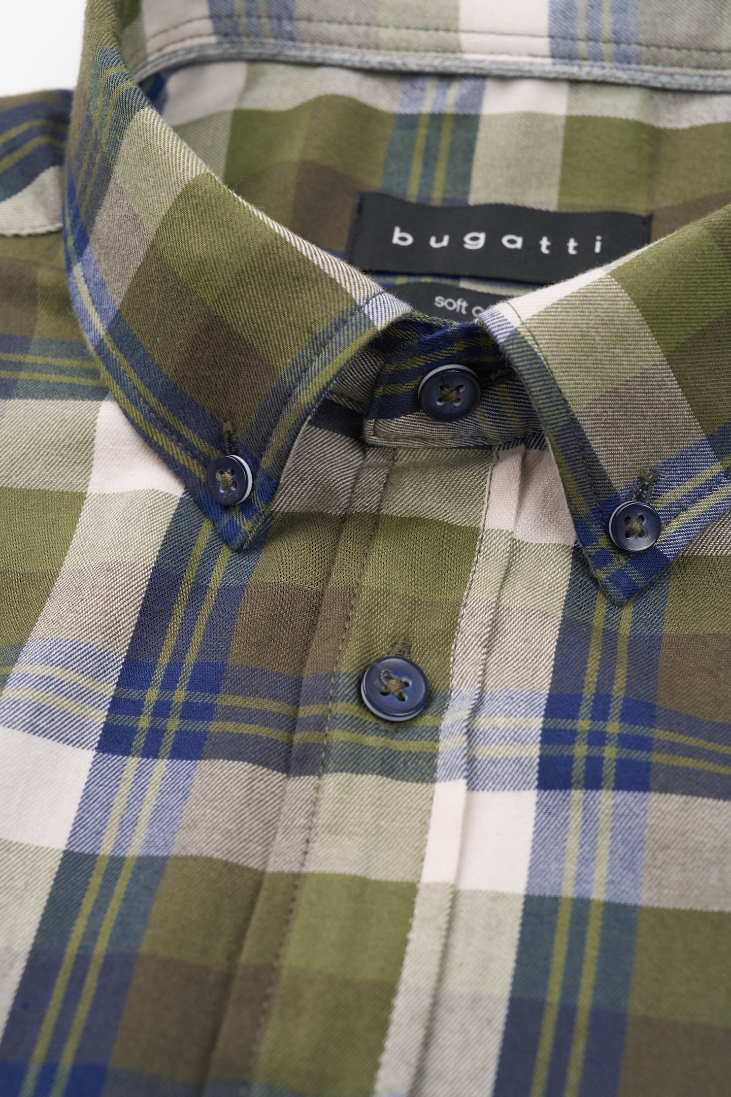 bugatti Langarmhemd, mit Button-Down
