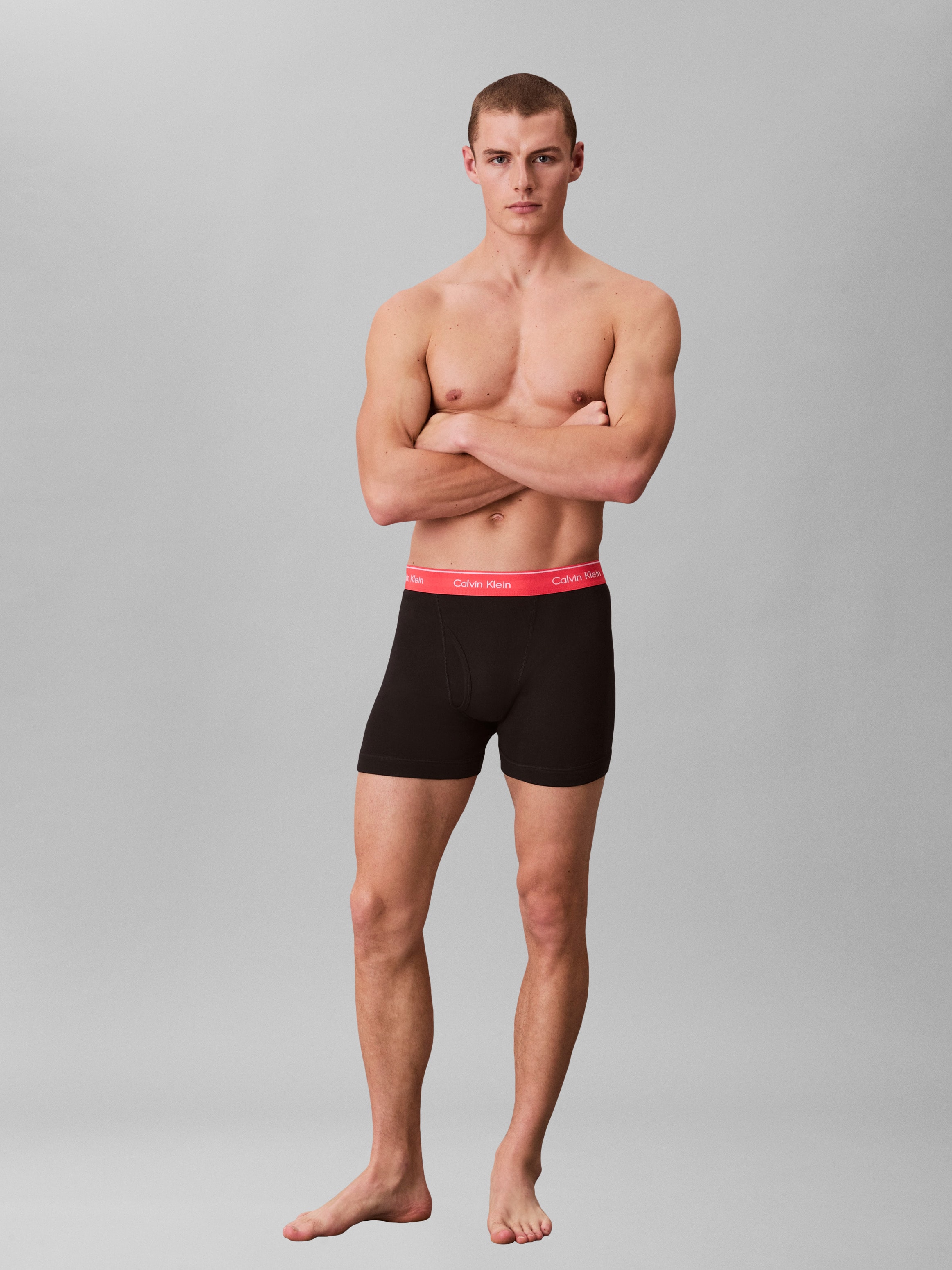 Calvin Klein Underwear Boxer »BOXER BRIEF 3PK« Packung, 3er-Pack,  mit Logo-Elastikbund (3 Stück)