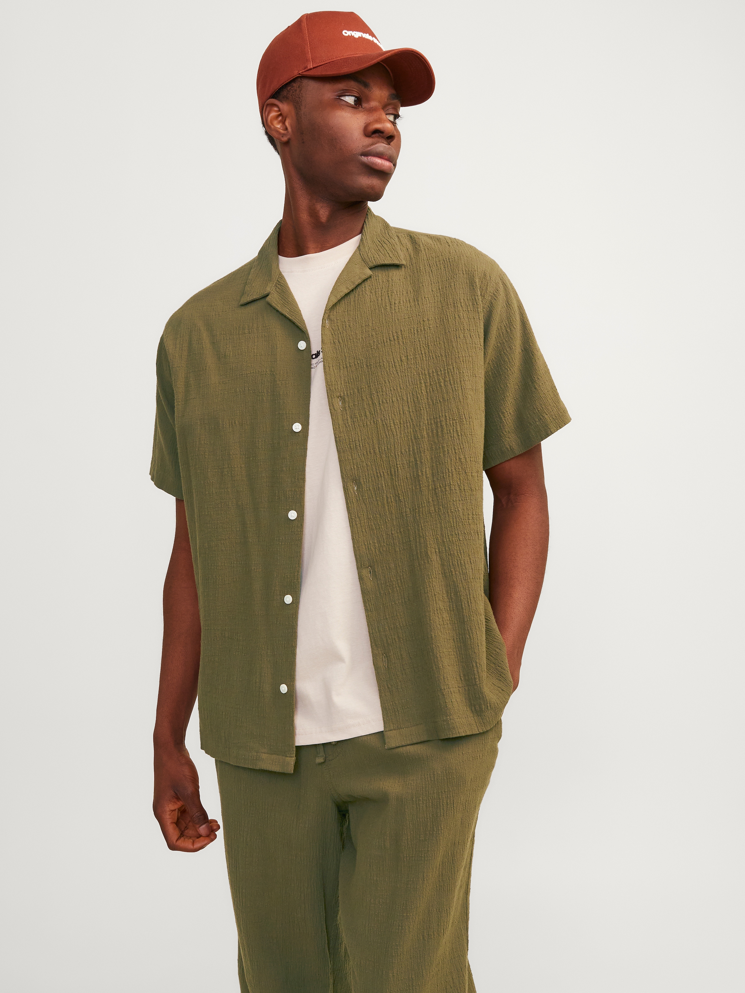 Jack & Jones Kurzarmhemd »JORLUKE CRINKLE RESORT SHIRT SS SN«