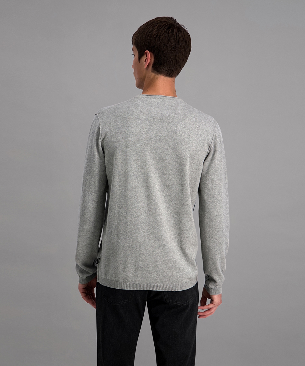 Pioneer Authentic Jeans Rundhalspullover mit Rollkante