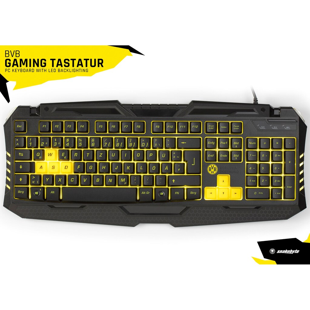 Snakebyte Tastatur »BVB PC-Gaming Tastatur«