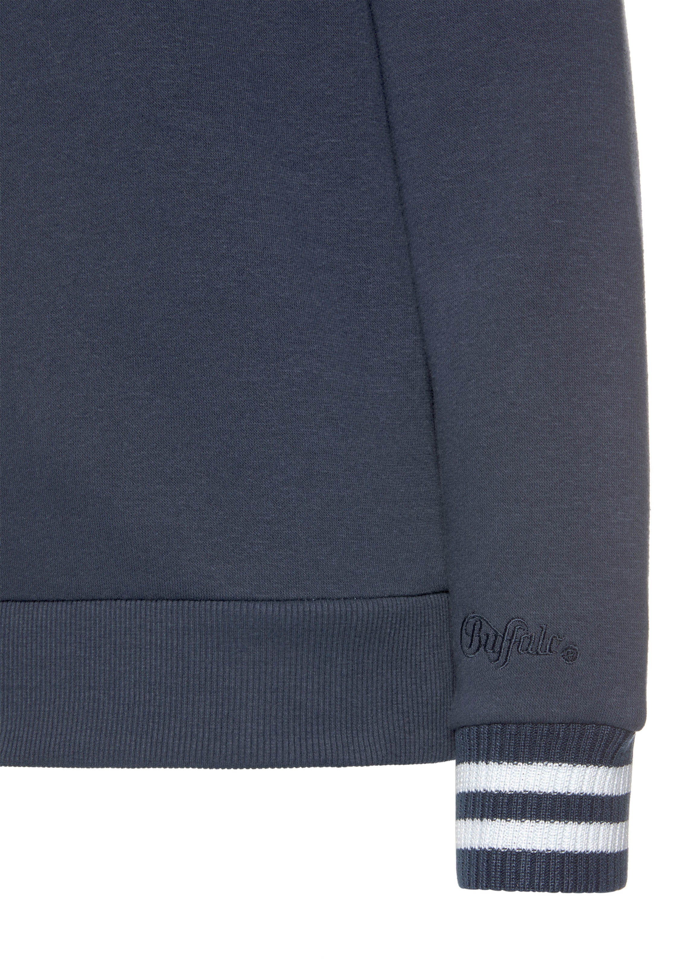 Buffalo Sweatshirt, mit Kontrast-Rippbündchen und Druck, Loungeanzug