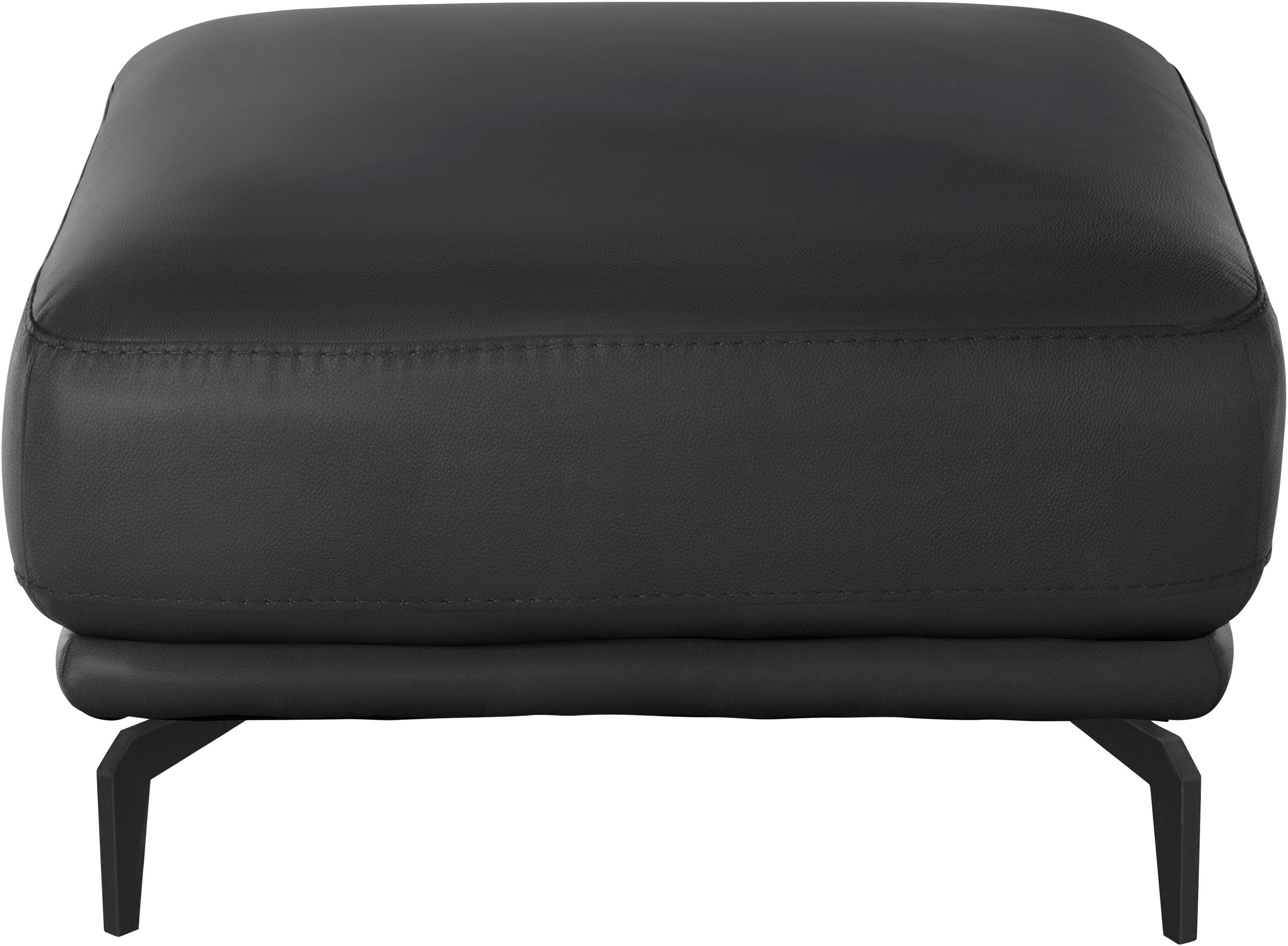 W.SCHILLIG Hocker »montanaa«, mit Metallfüßen in Schwarz pulverbeschichtet, Breite 71 cm