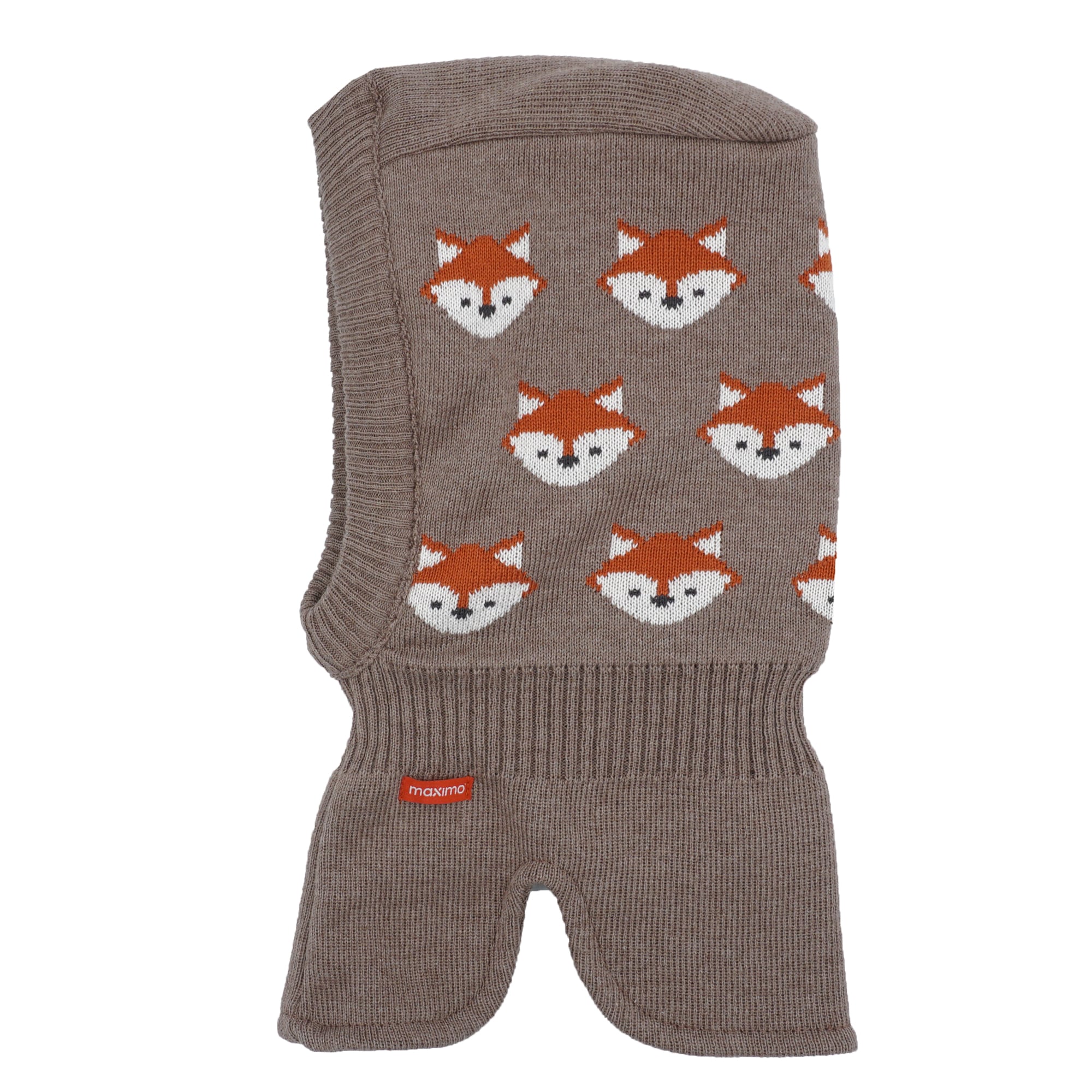 MAXIMO Schlupfmütze Baumwolle, gefüttert, wärmend, doppelt gestrickt, ausgenähtes Halsteil