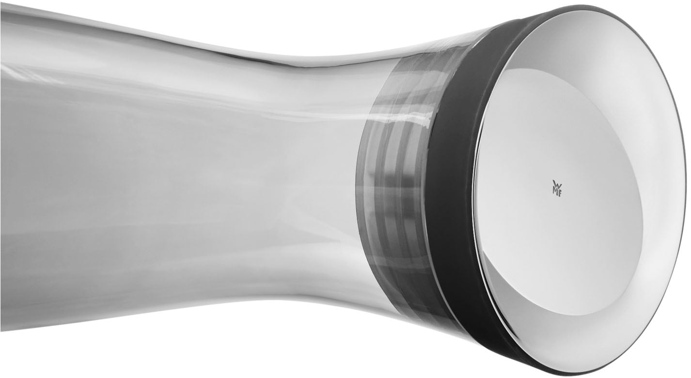 WMF Wasserkaraffe »Basic für Kalt- und Warmgetränke, Silikonrand, 1 l Fassungsvermögen« Close-Up-Verschluss ink. integriertem Sieb, spülmaschinengeeignet
