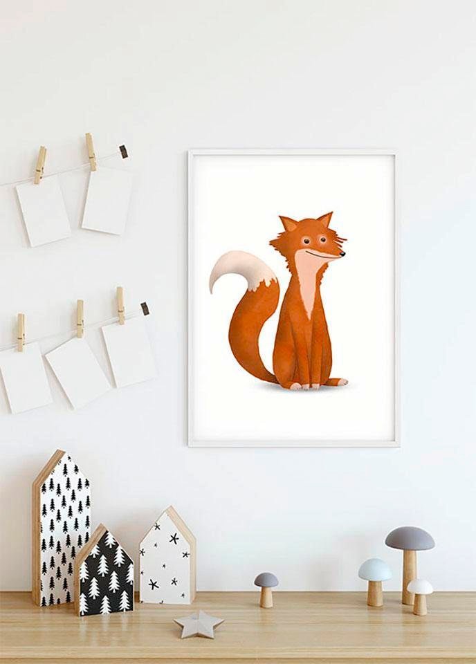 Komar Bild »Cute Animal Fox« Tiere 1 Stk. tlg. Wandbild zur Dekoration - ohne Rahmen