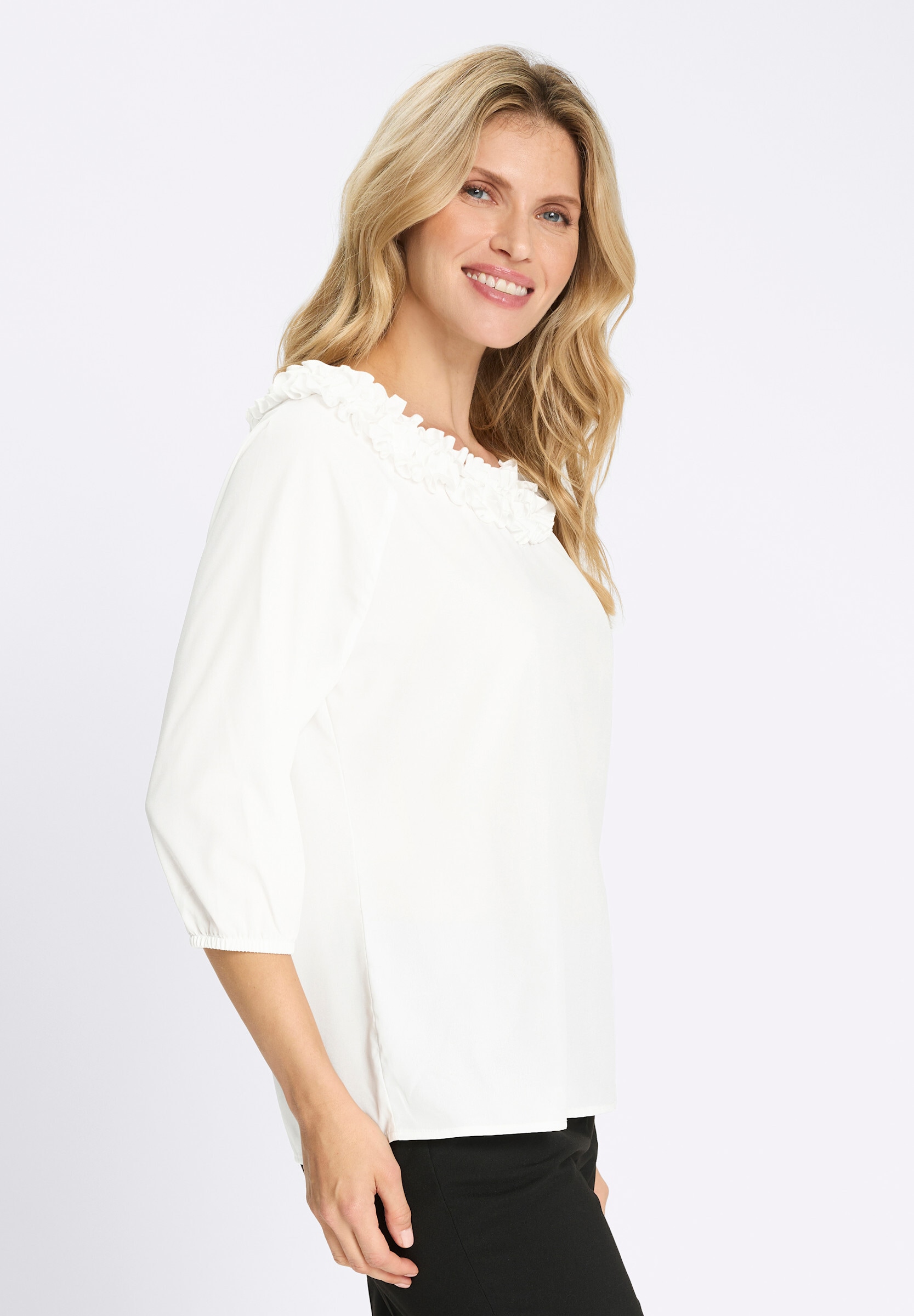 Sieh an! Longbluse »Tunika Tunika mit Rüschen«