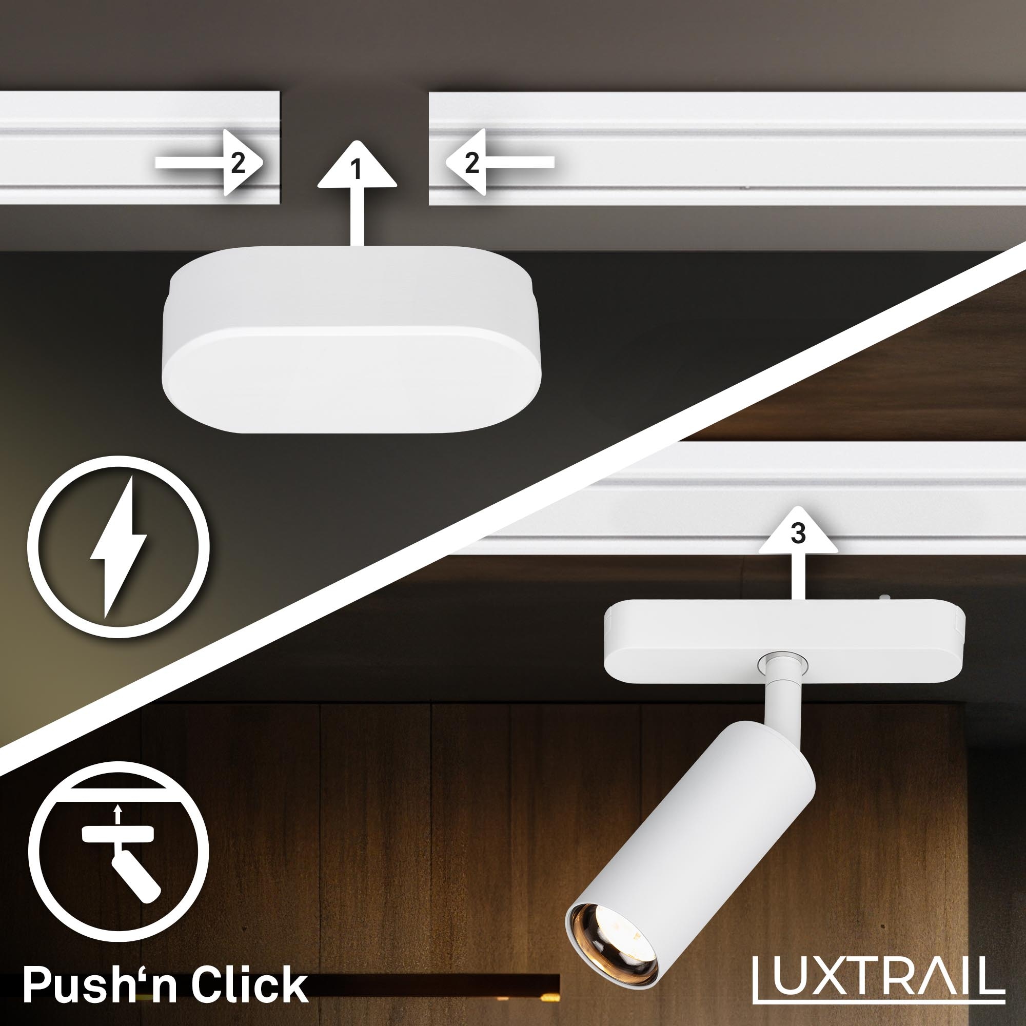 Briloner Leuchten LED Deckenleuchte »LUXTRAIL 8039086«