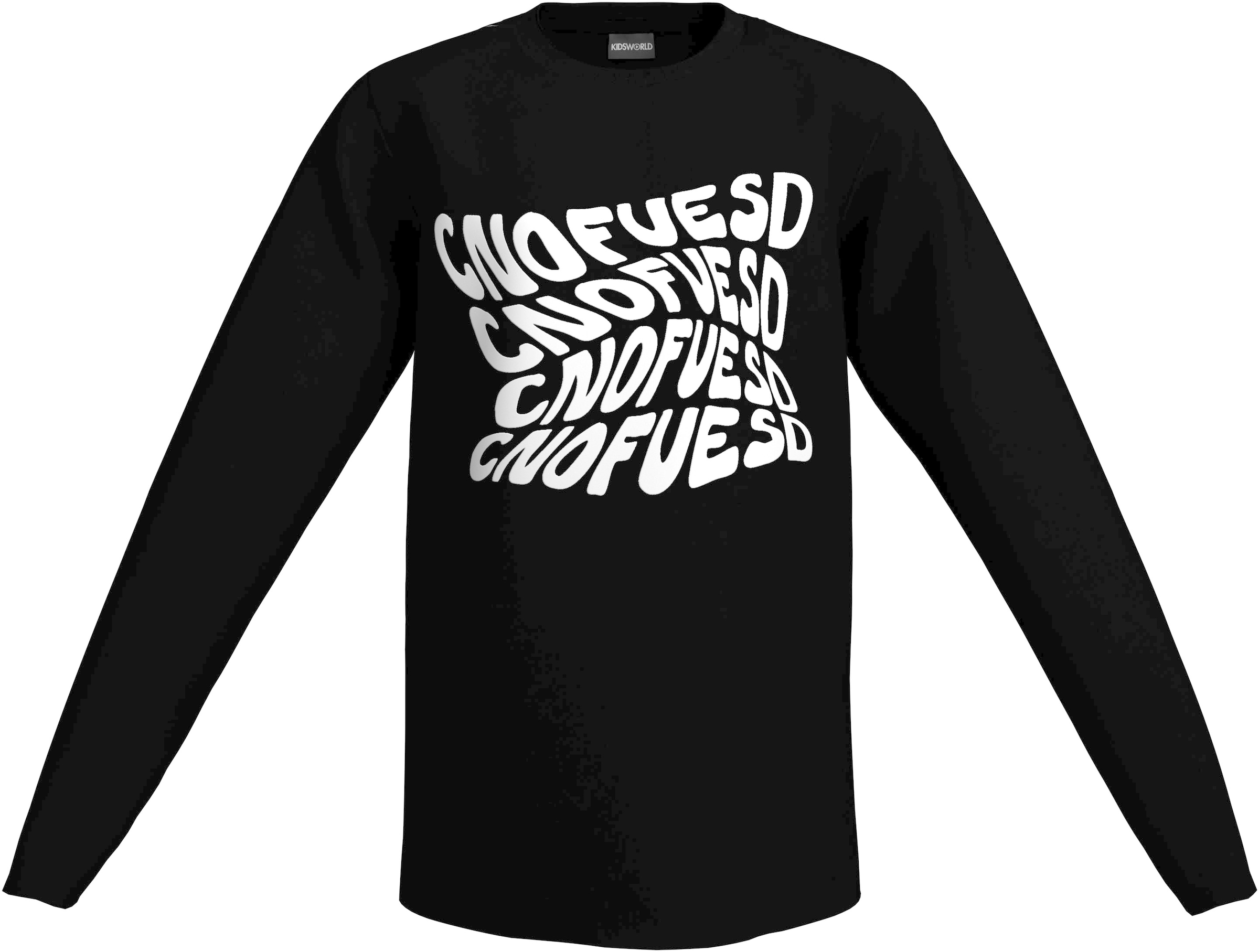 KIDSWORLD Langarmshirt »Spruch: CONFUESED« Sprücheshirt, immer einen lässigen Spruch
