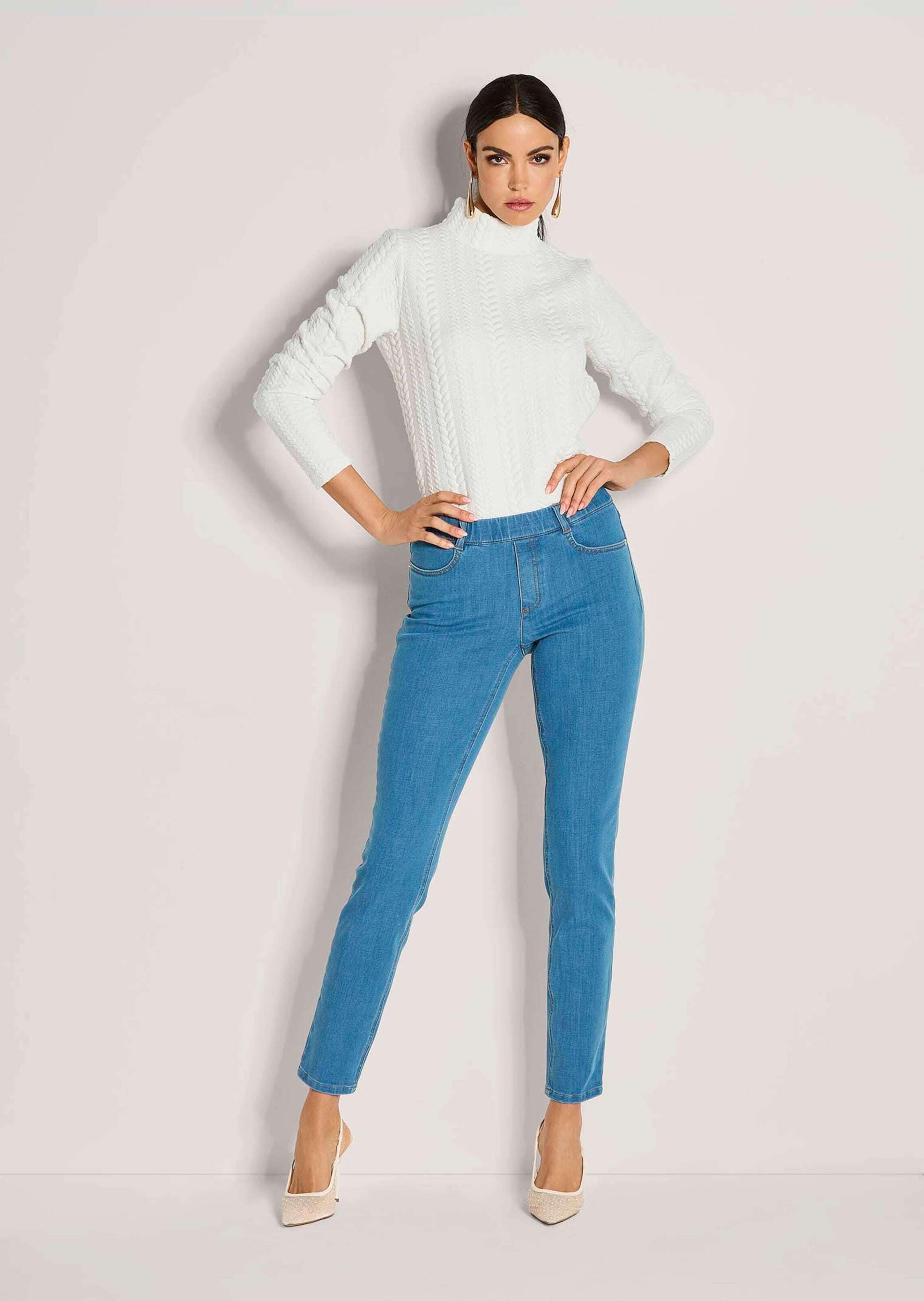 MADELEINE Regular-fit-Jeans »Jeggings Denim-Leggings mit Schlupfbund«