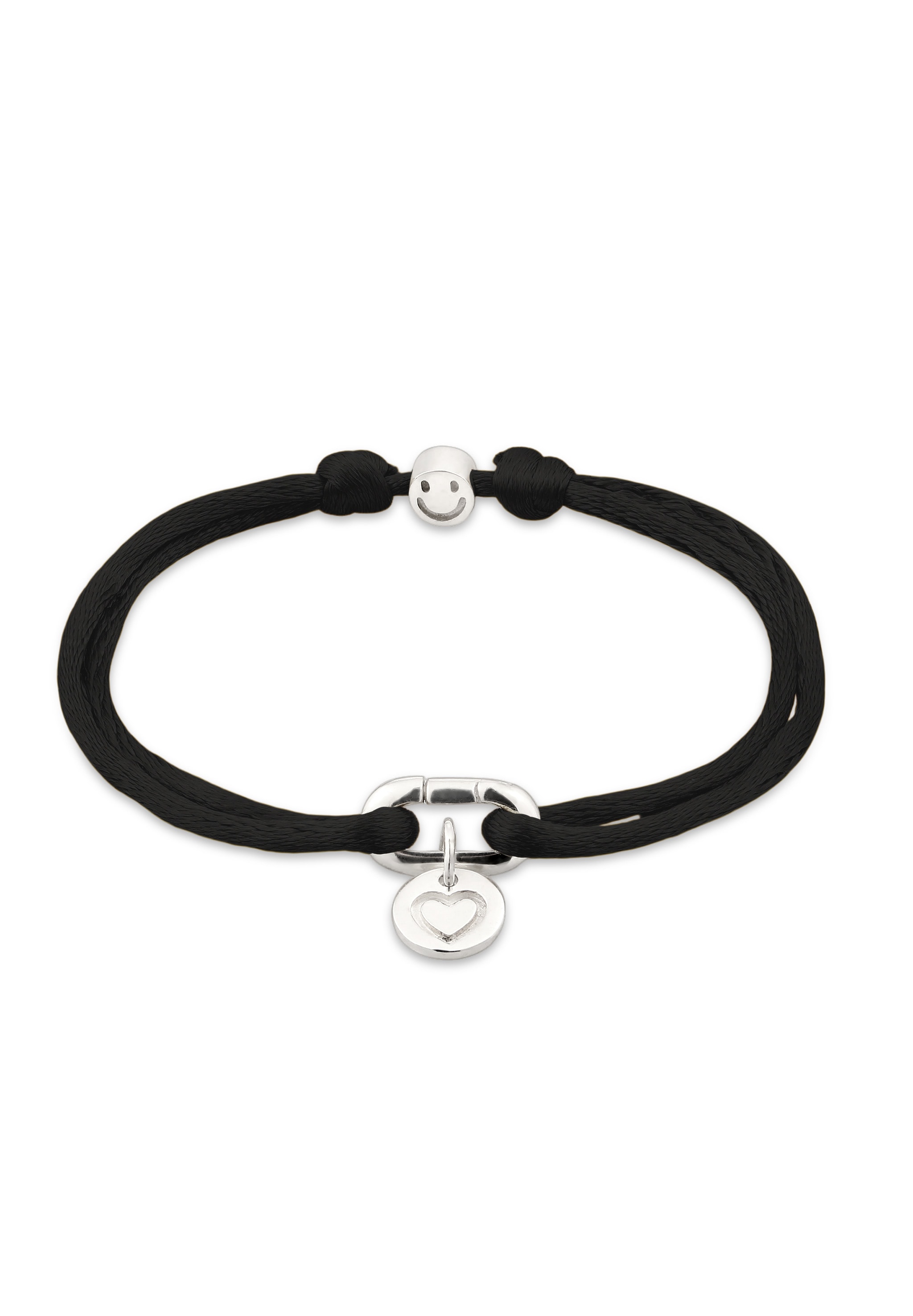 Elli Armkette »Armband Satin Smiling Face 925 Sterling Silber«