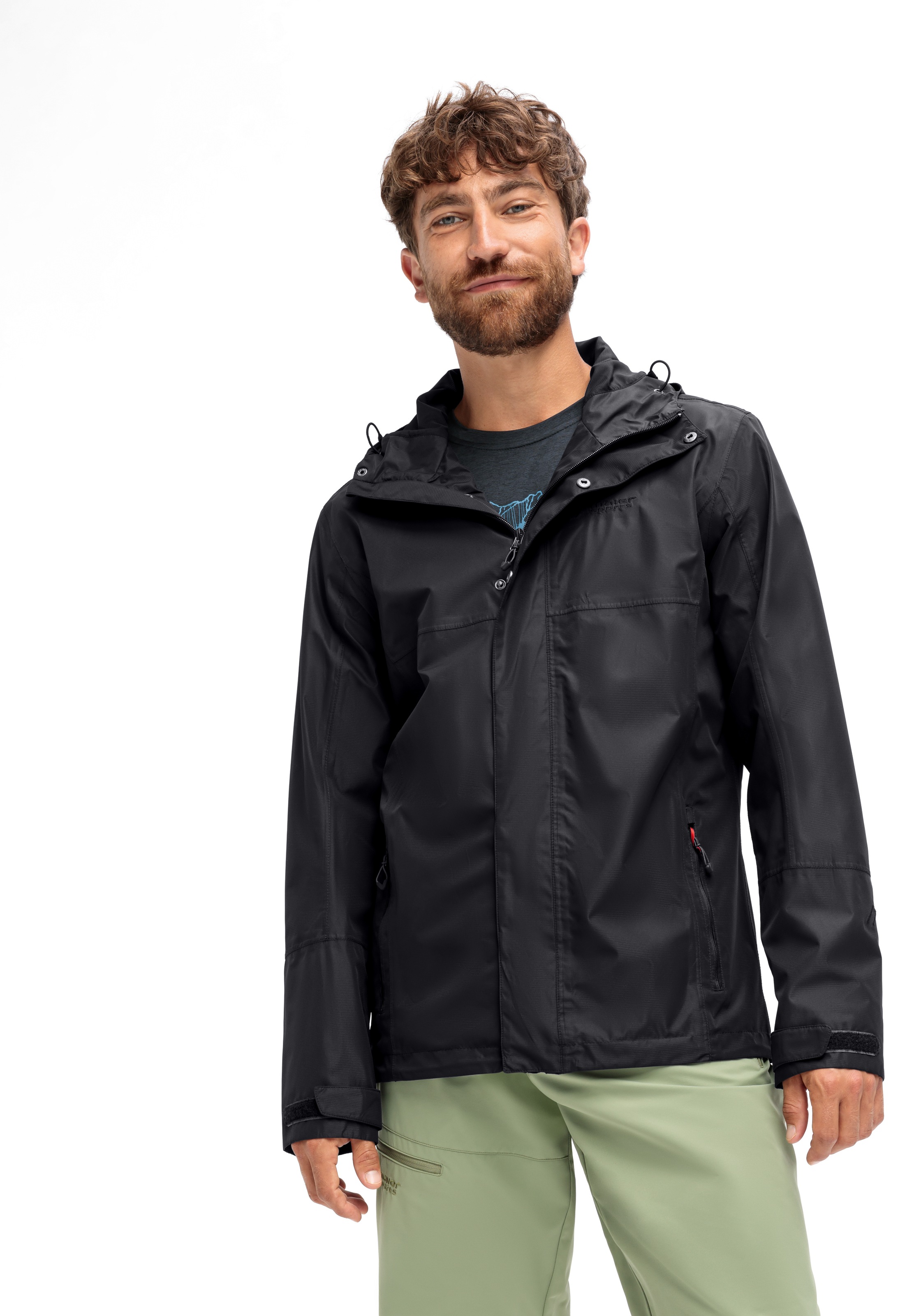 Maier Sports Outdoorjacke »Abbenstein M«, Herren Jacke wasserdicht, Funktionsjacke 2 Taschen außen + Innentasche