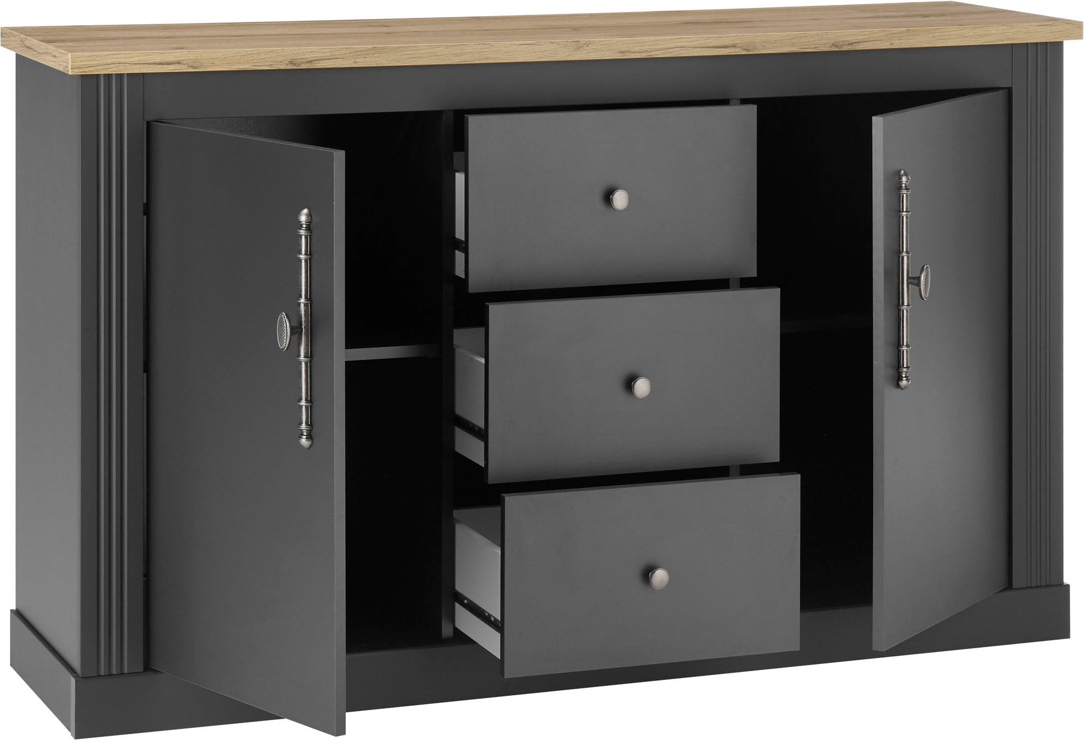 Home affaire Sideboard »WESTMINSTER TOPSELLER!«, (Breite ca. 146 cm), im romantischen Landhausstil