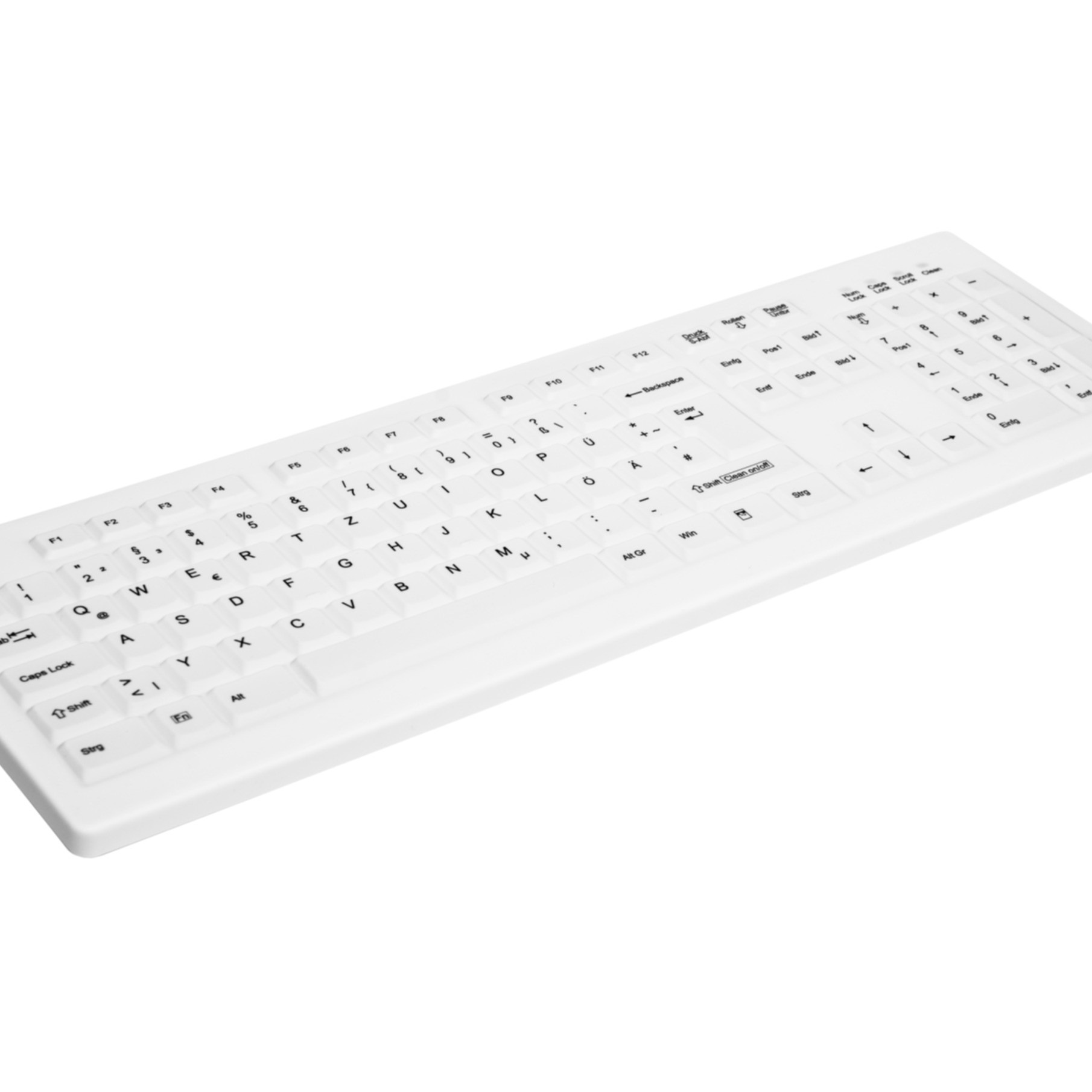 Cherry Tastatur »AK-C8100F-FUS-W/GE«, (Ziffernblock-Windows-Sperrtaste)